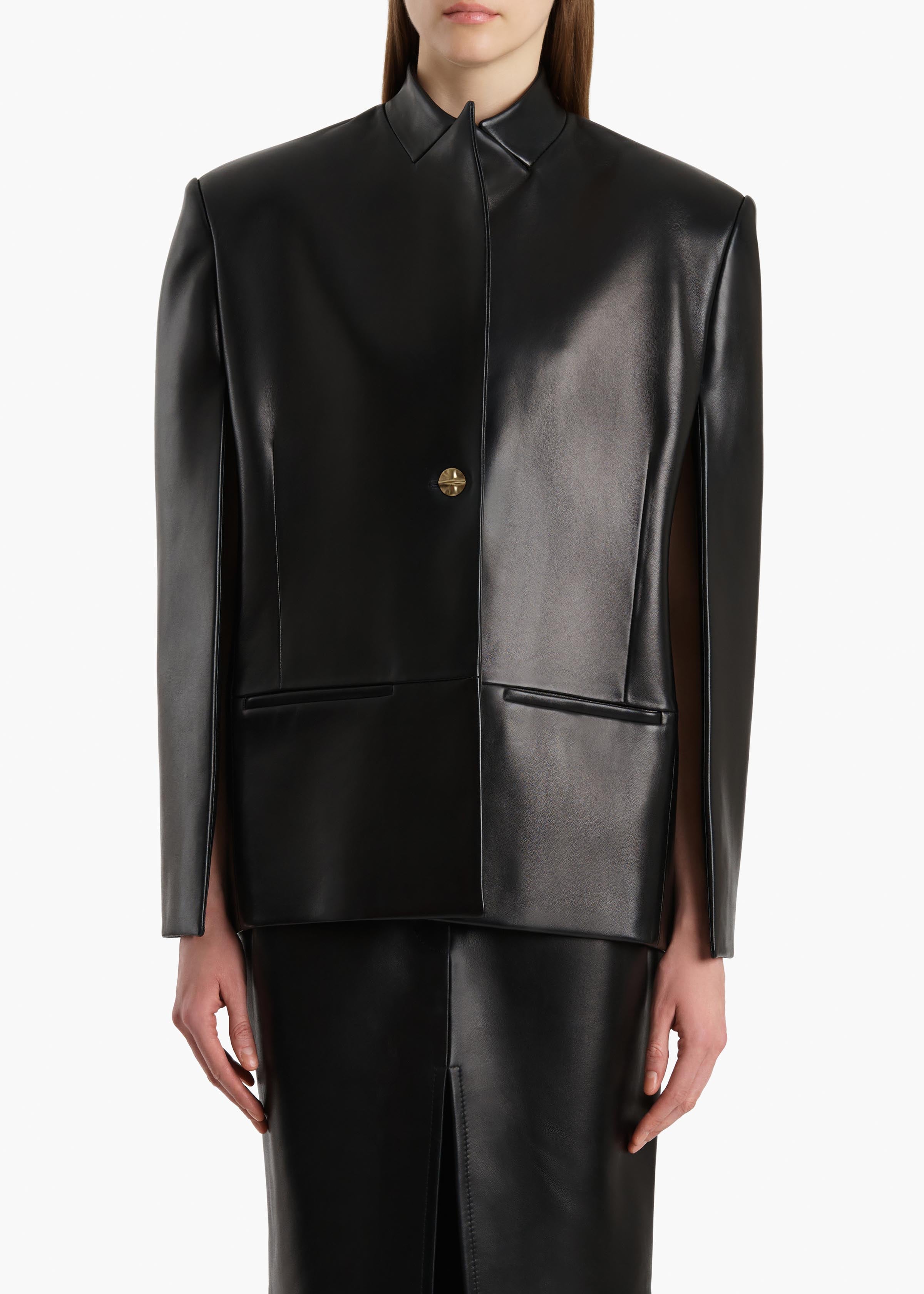 Dolso Jacket in Black Leather