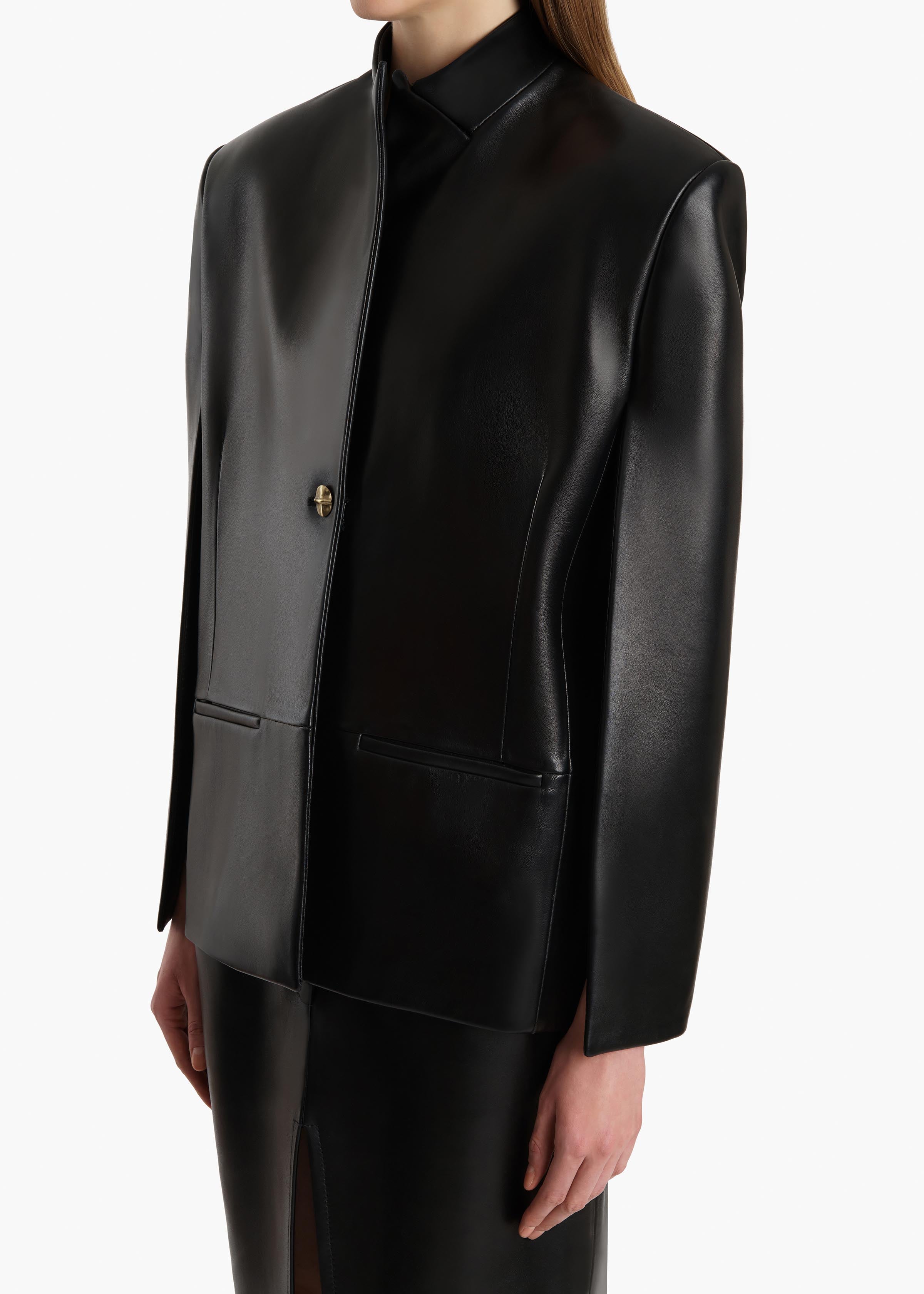 Dolso Jacket in Black Leather