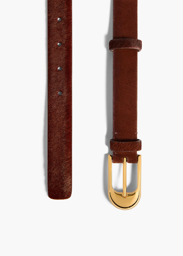DOME BELT GOLD 25MM RED MAHOGANY 10105 760 763 C