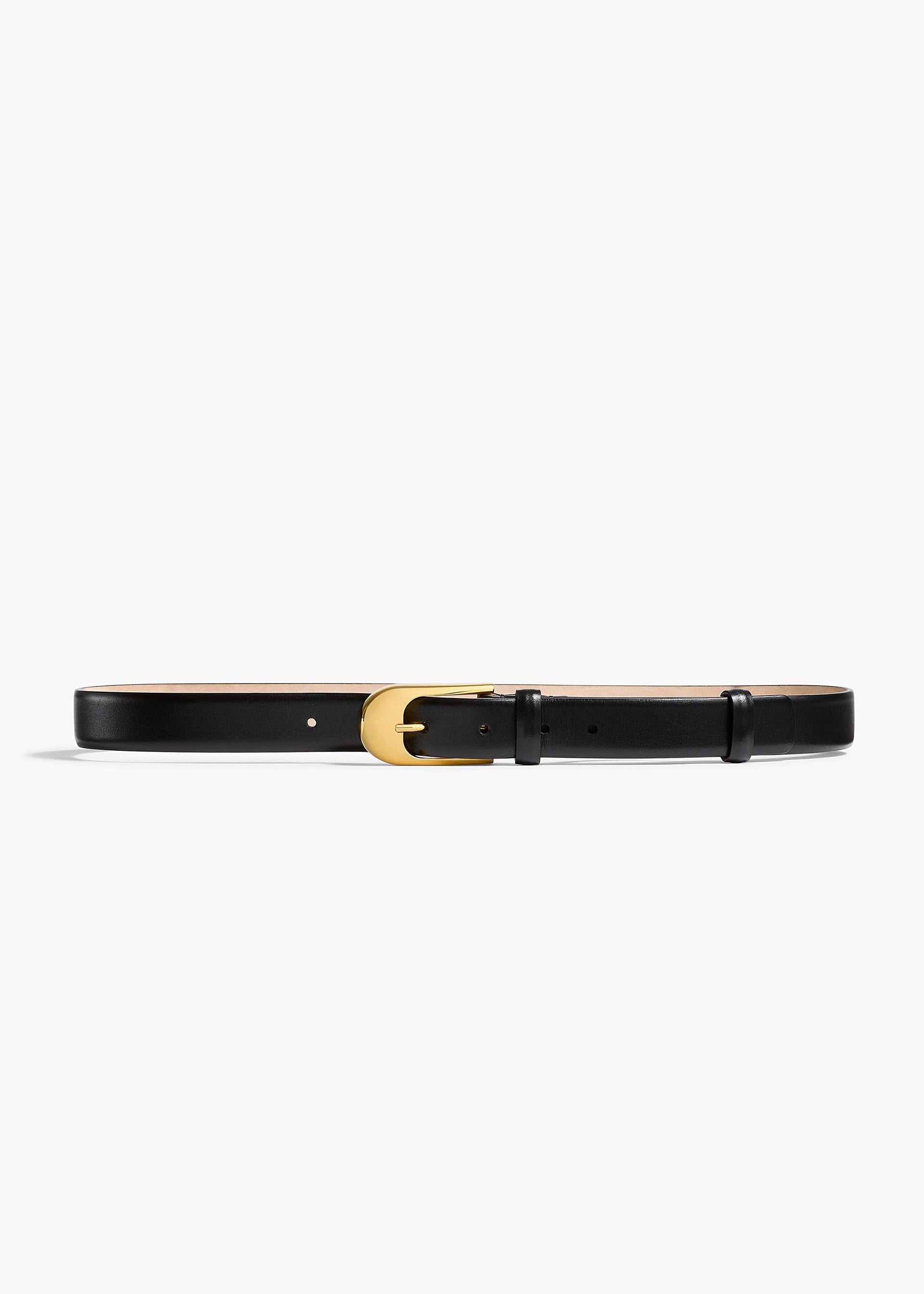 Dome Belt Leather Gold