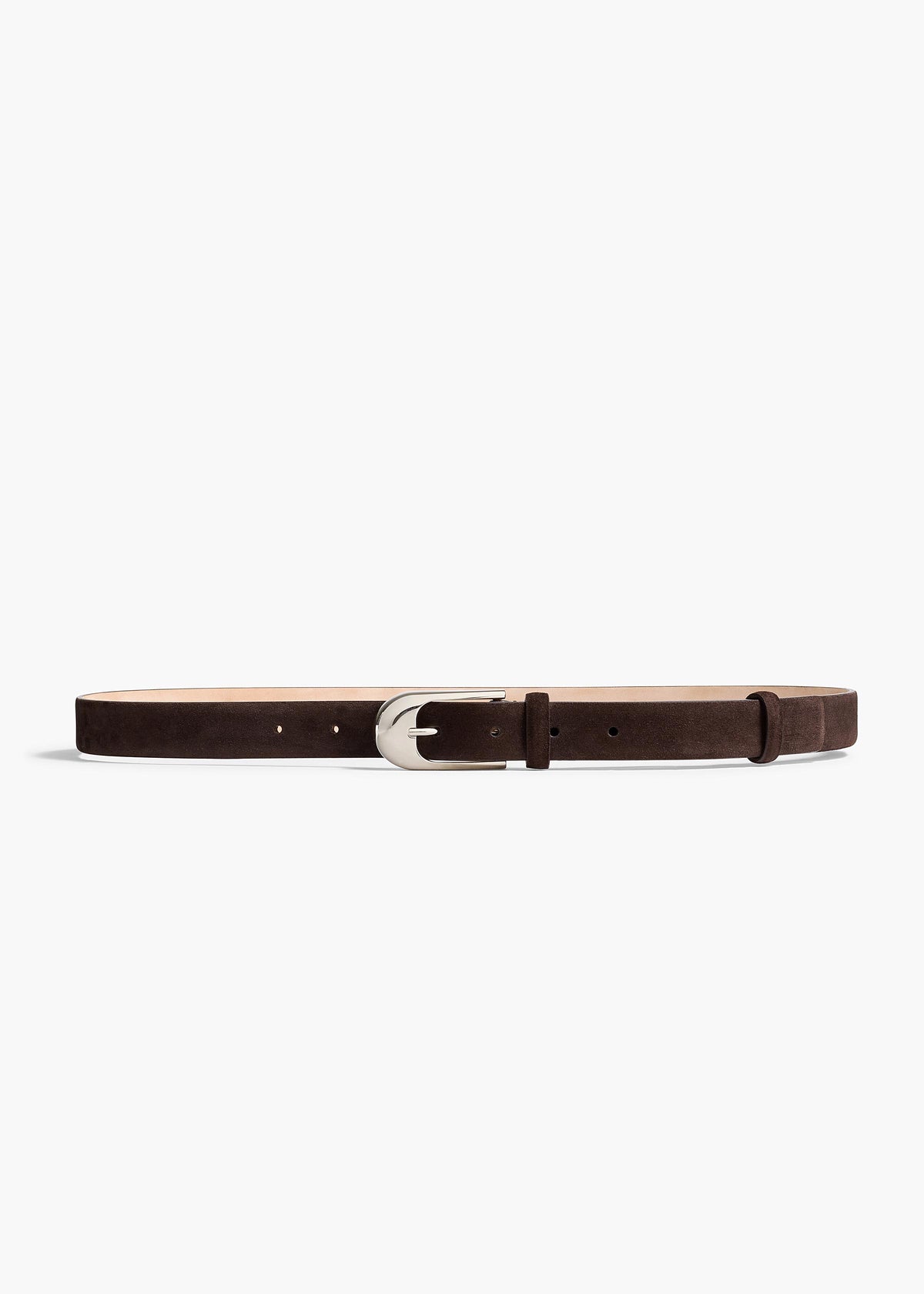 Dome Belt Dark Suede Silver