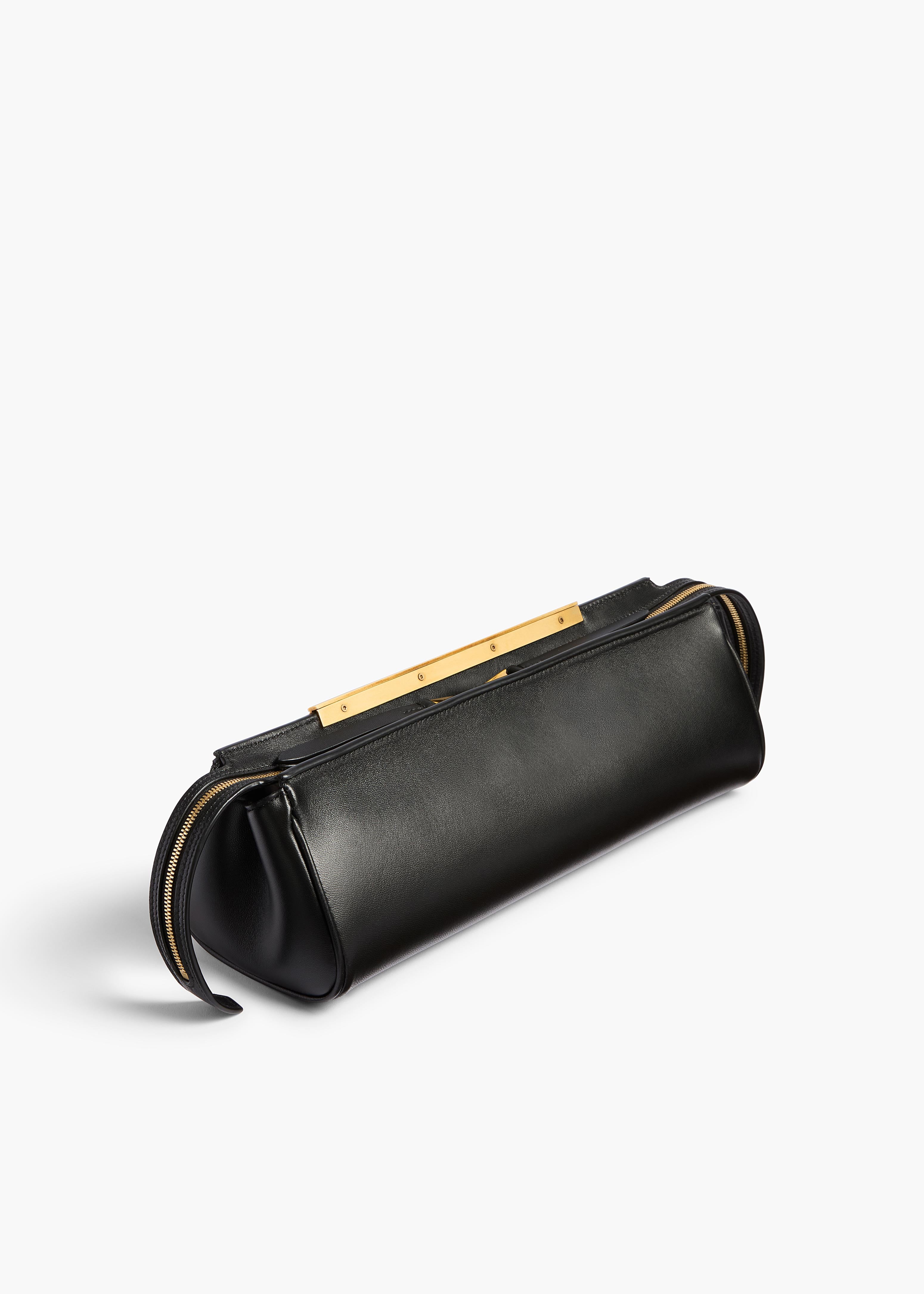 Donna Evening Clutch in Black Leather