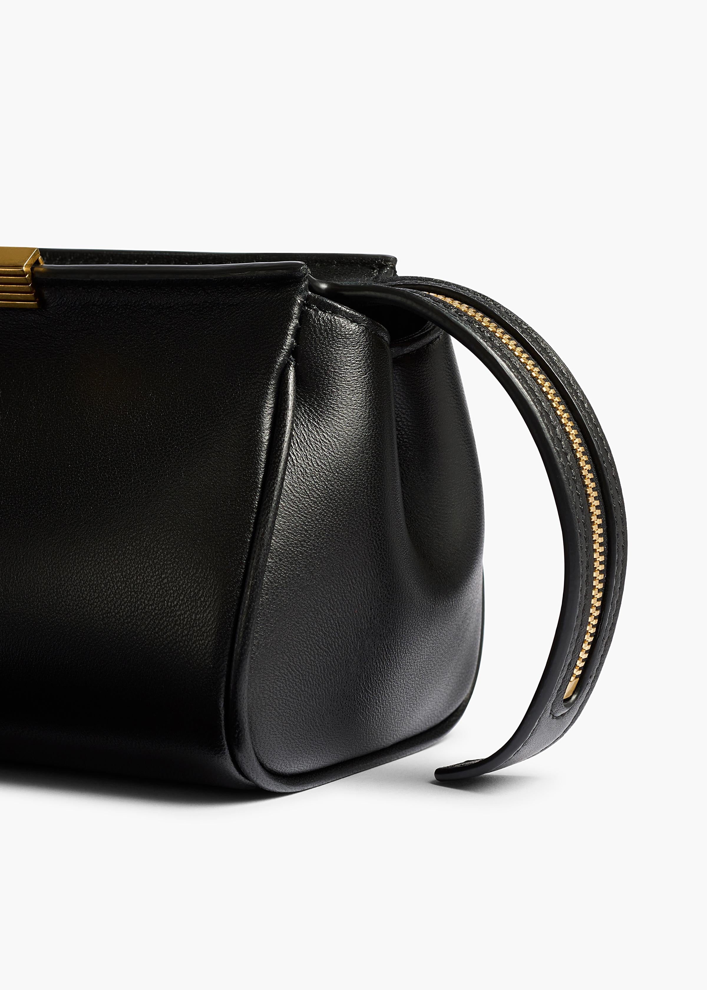 Donna Evening Clutch in Black Leather