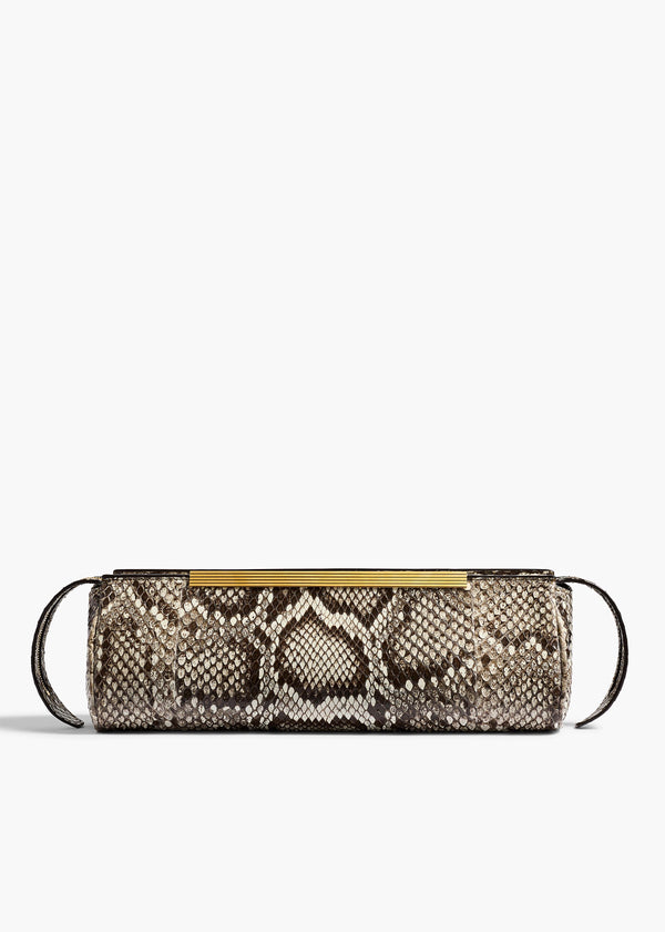 Donna Evening Clutch in Natural Python