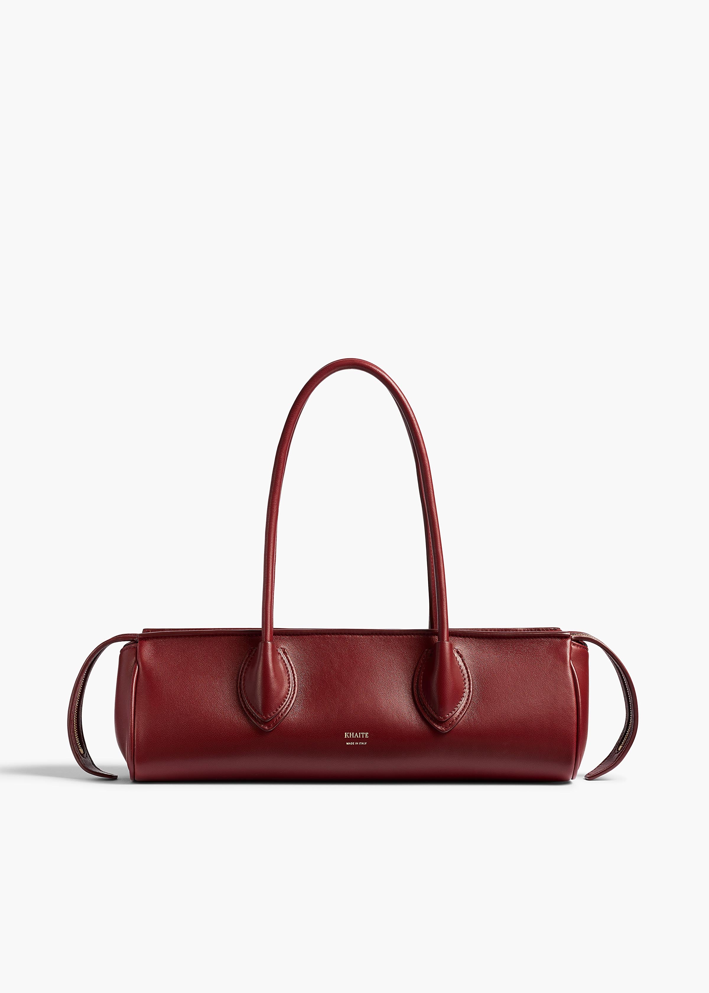 Donna Shoulder Bag in Oxblood Leather
