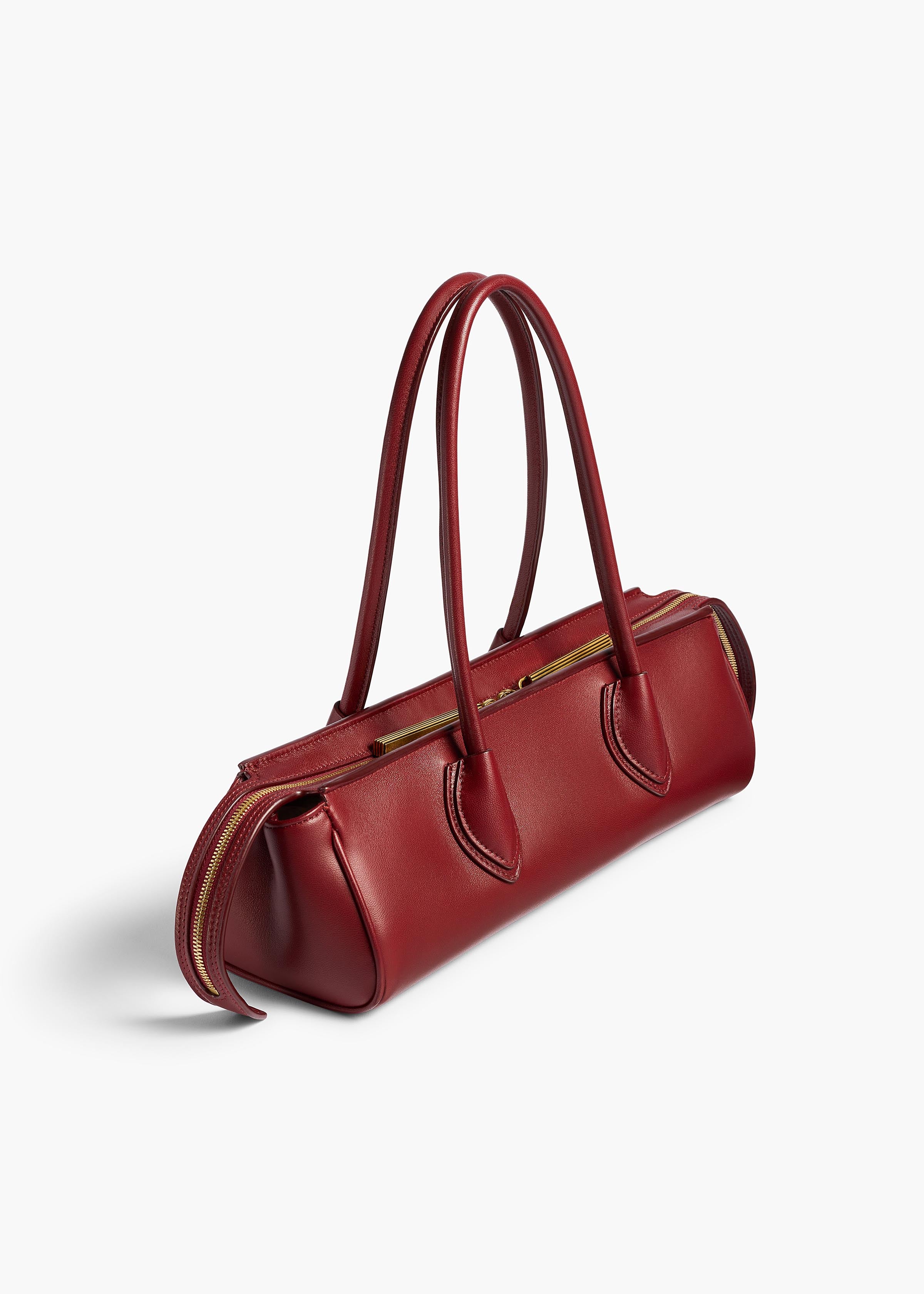 Donna Shoulder Bag in Oxblood Leather