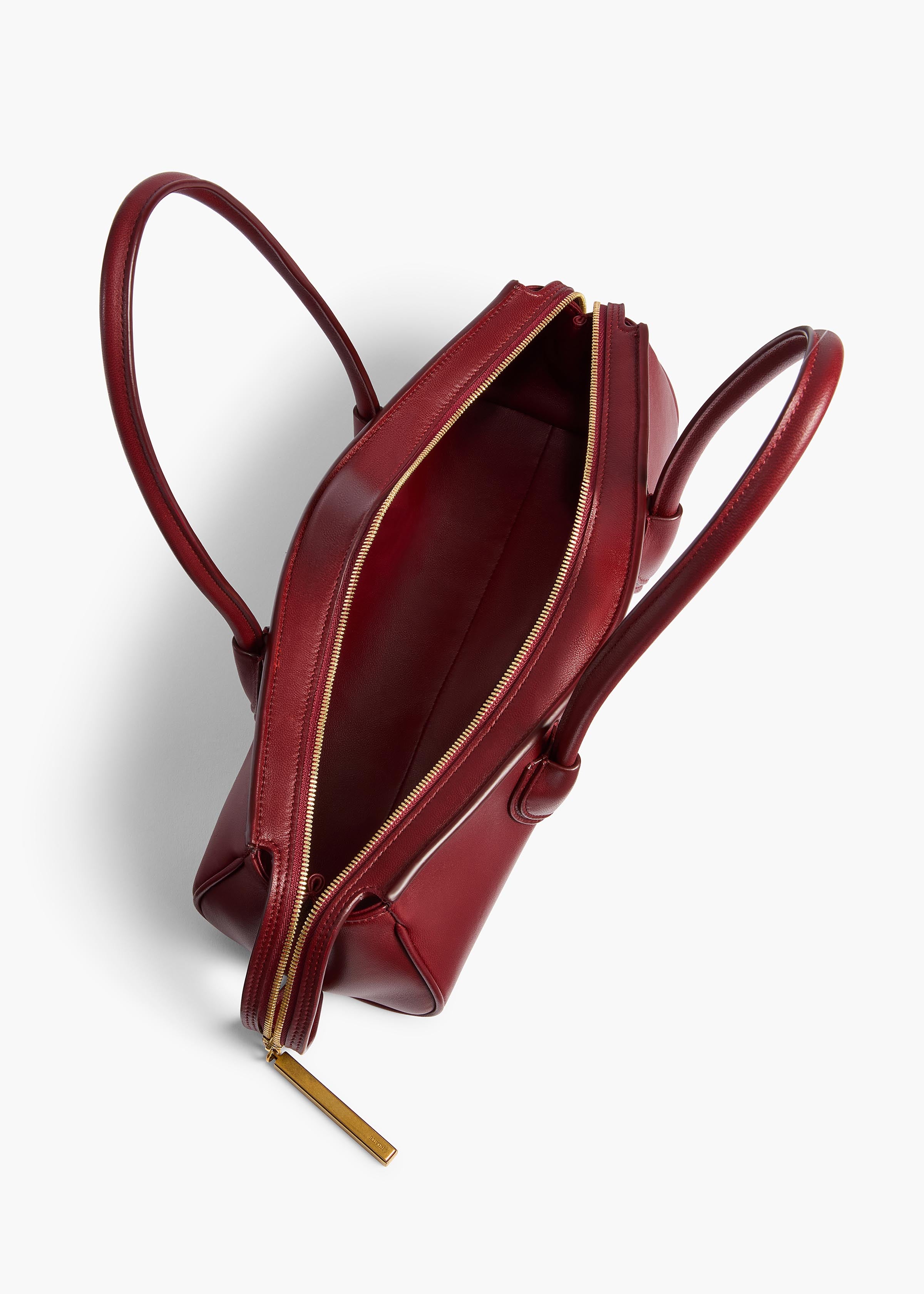 Donna Shoulder Bag in Oxblood Leather