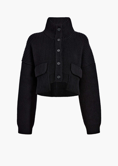 EITA CARDIGAN BLACK 18347650 200 GHOST