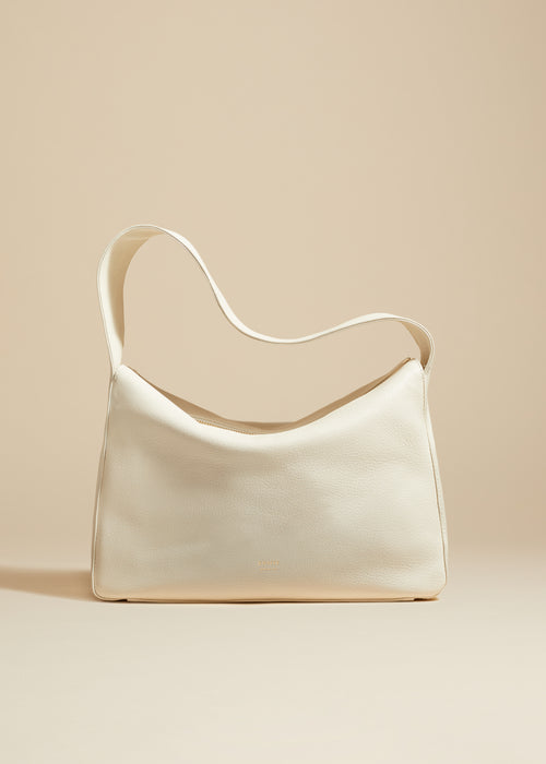 KHAITE Anna leather crossbody bag - White