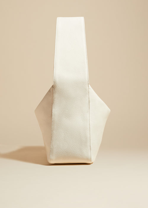 The Elena Bag in Off-White Pebbled Leather– KHAITE