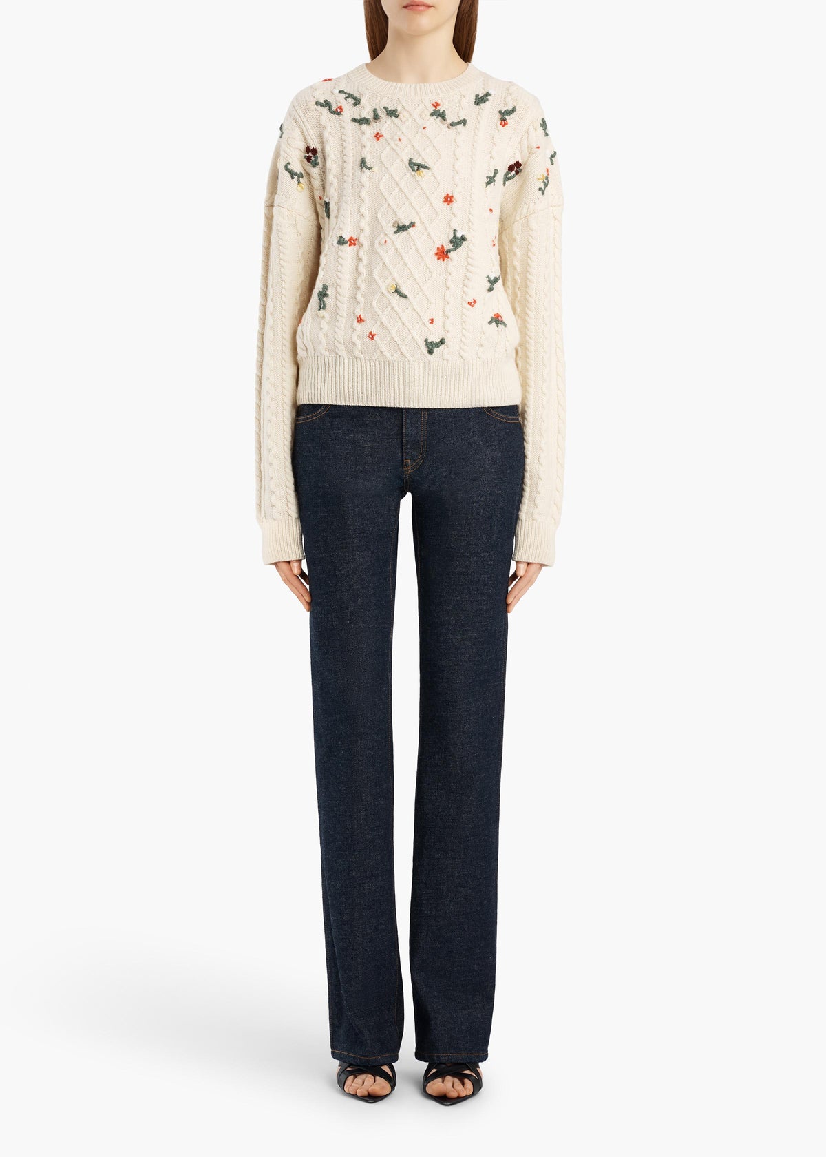 ELIAS EMBROIDERY SWEATER IVORY 18379634 101 A STYLED