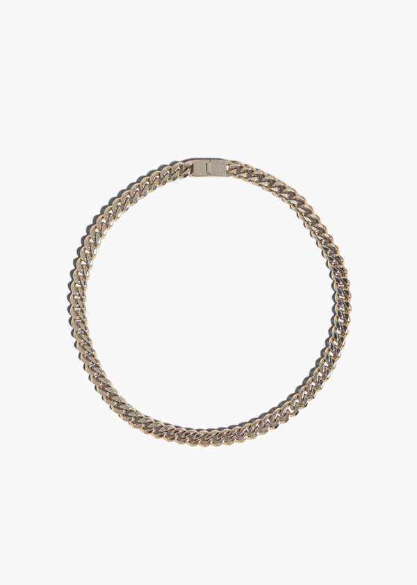 ELIO CHAIN NECKLACE IN SILVER FLAT VIEW