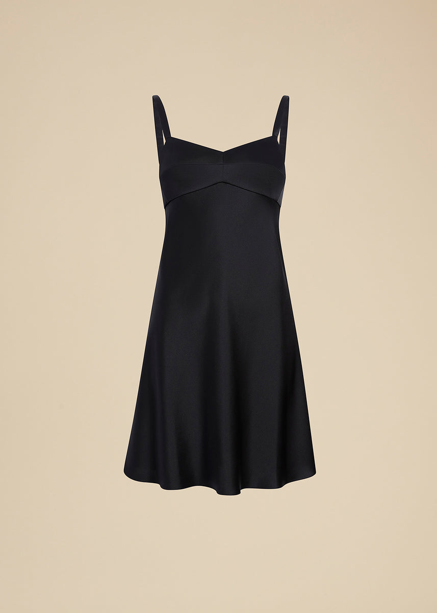 KHAITE Black #39;The Tate#39; Mini Dress