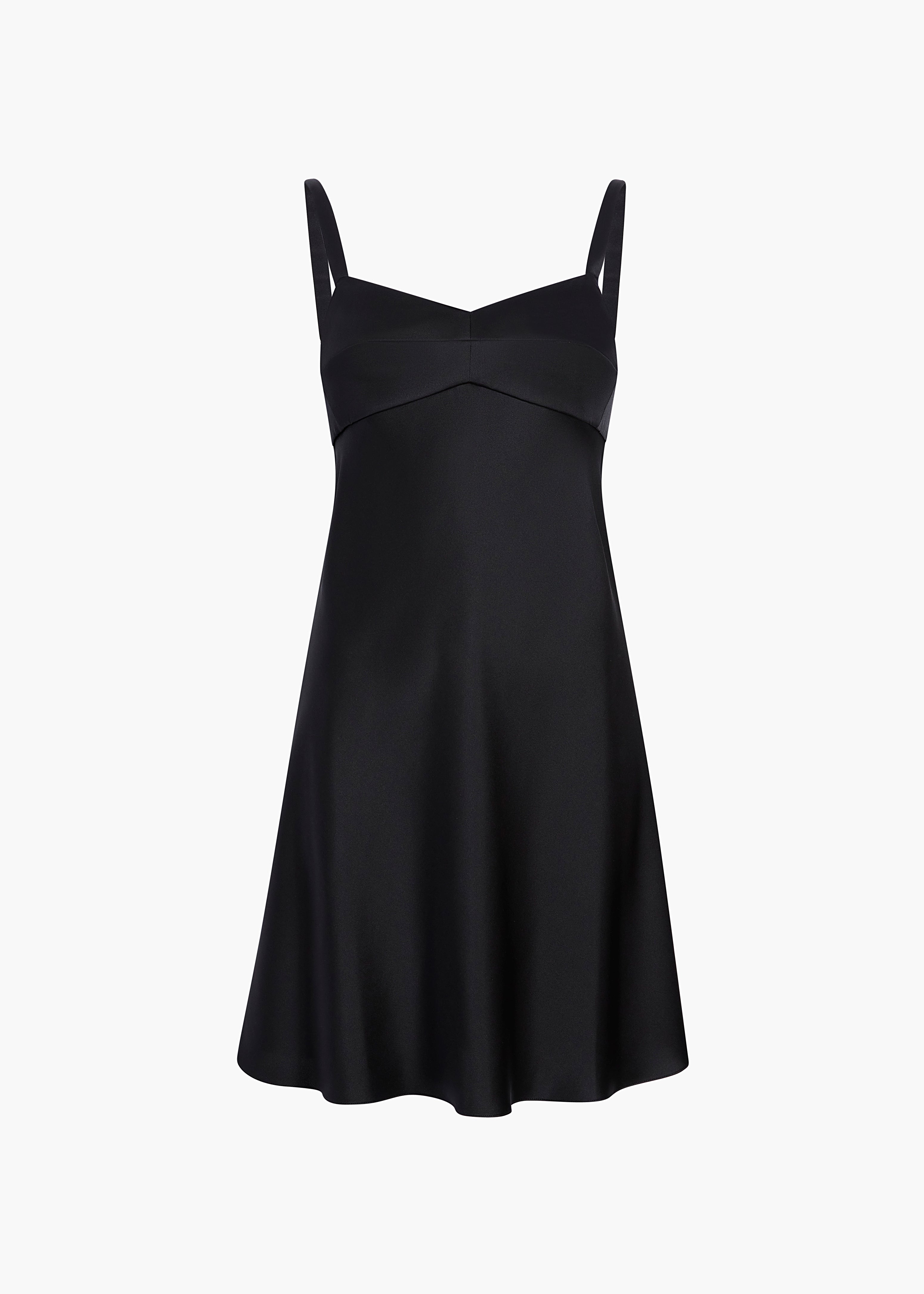 ELI DRESS IN BLACK FLAT