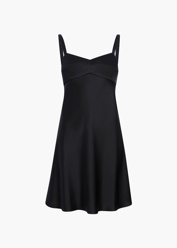 ELI DRESS IN BLACK FLAT