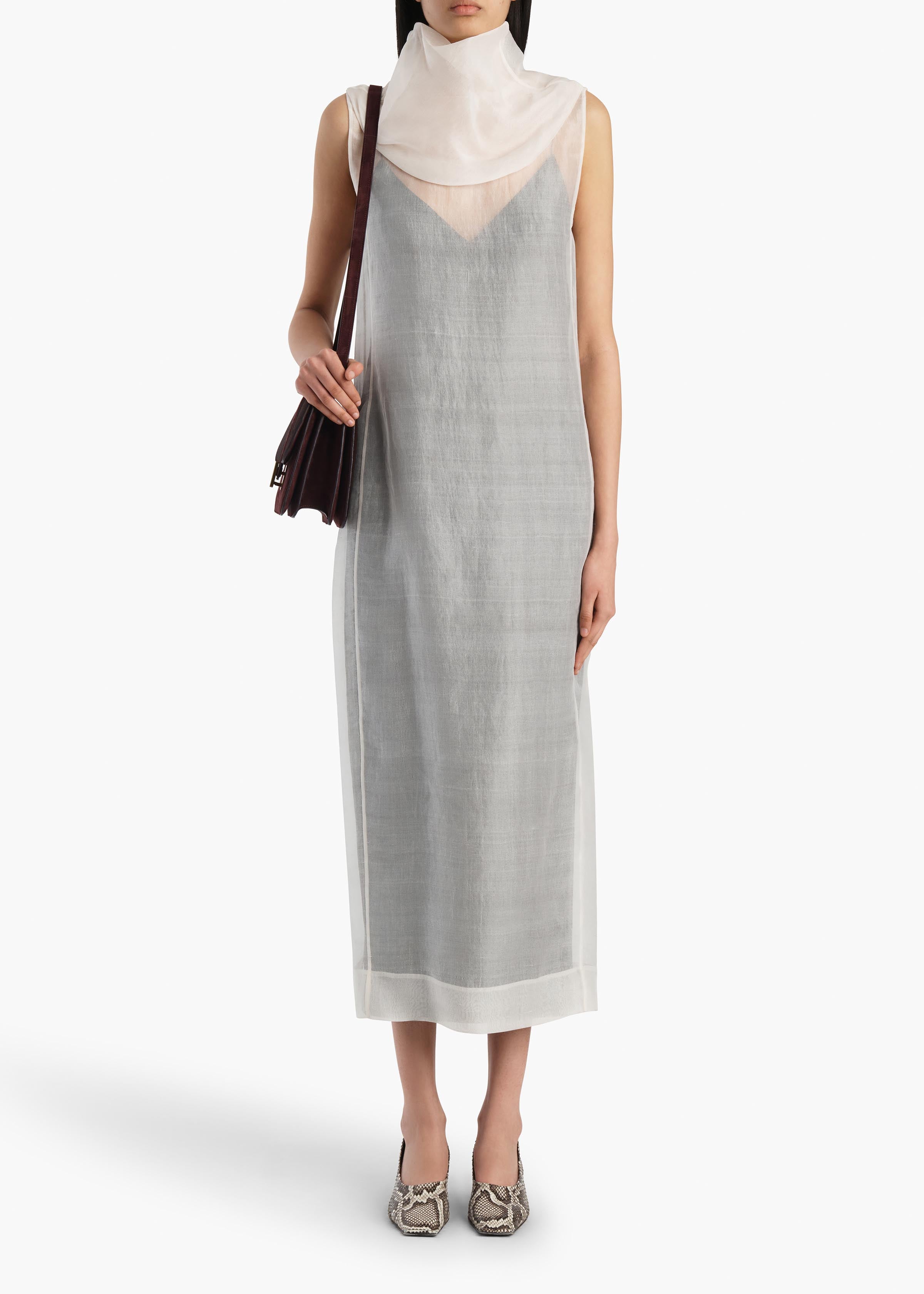 ELVA DRESS CHALK 56393031 168 A STYLED