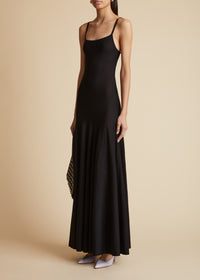 The Felice Dress In Black by Khaite at ORCHARD MILE