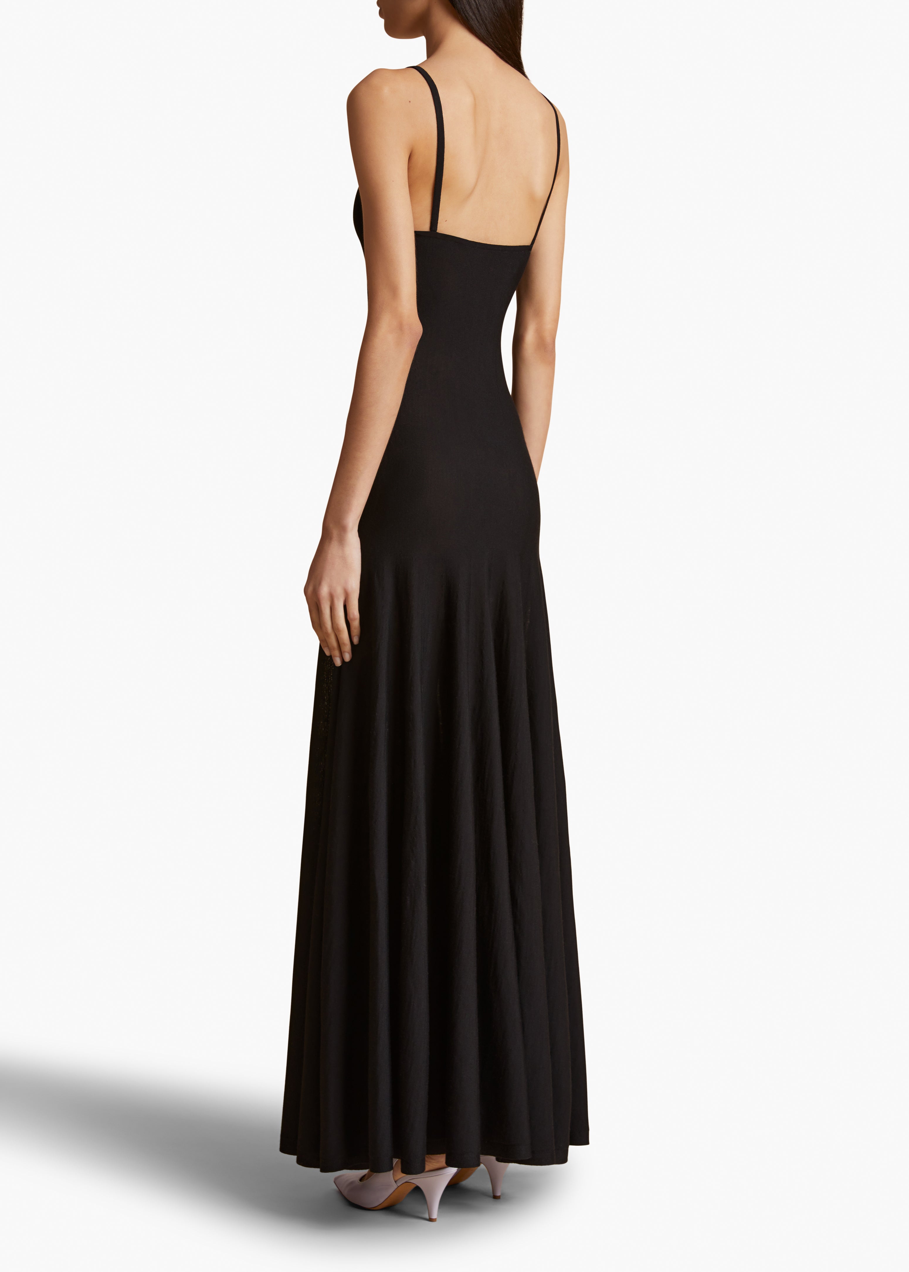 EMBER DRESS IN BLACK BACK VIEW