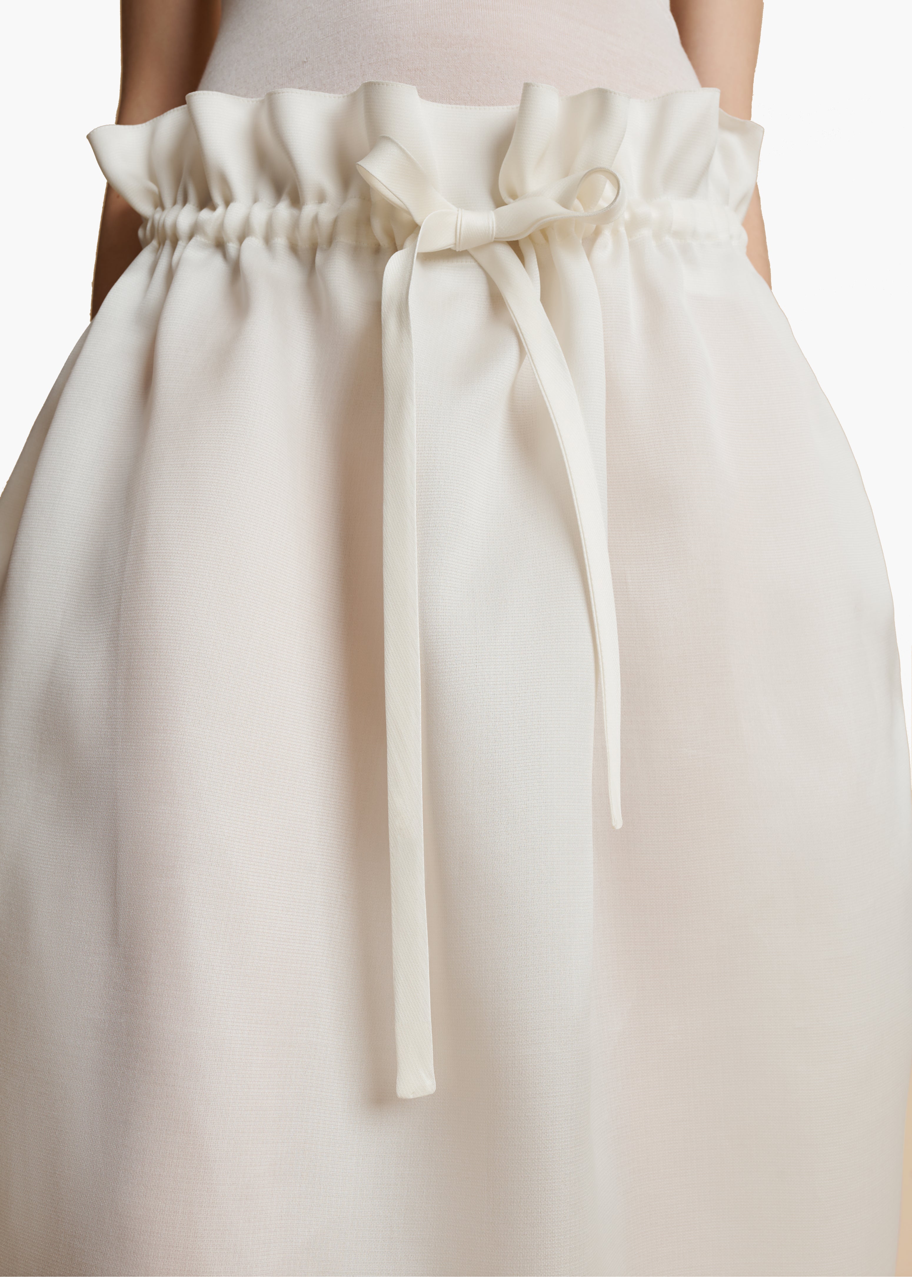 EMBER SKIRT IN CHALK DETAILED VIEW 1