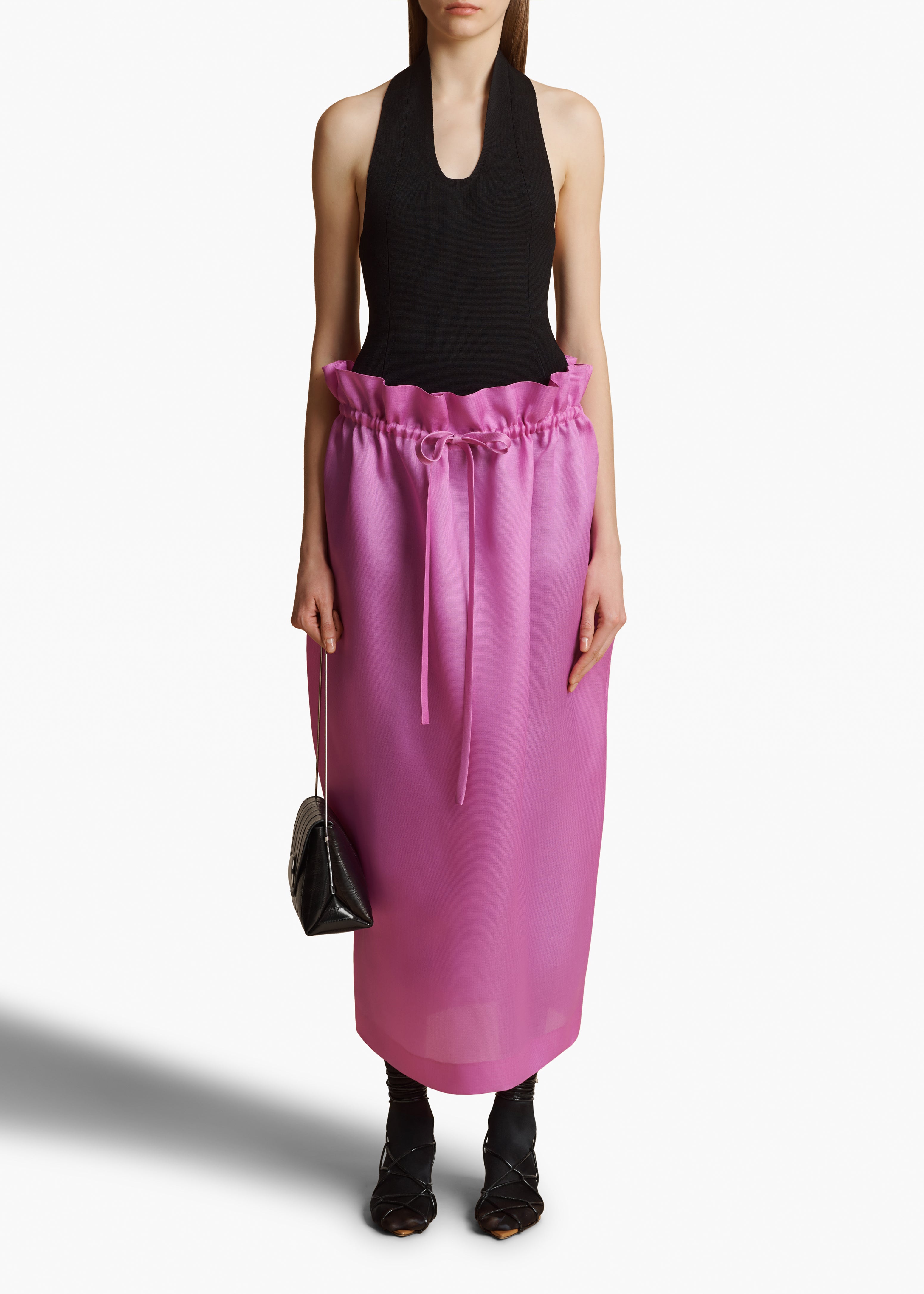 EMBER SKIRT IN ORCHID FRONT VIEW STYLED