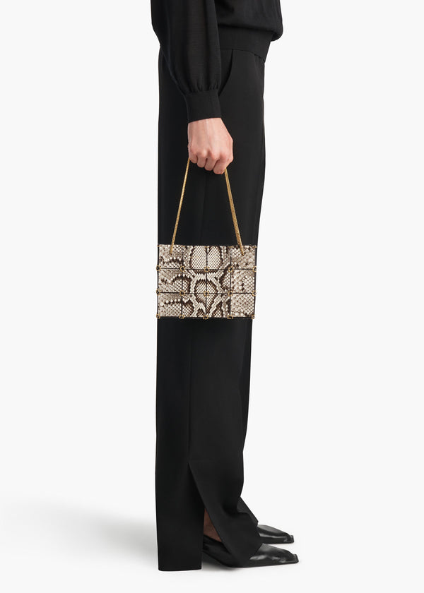 Mini Emma Bag in Natural Python