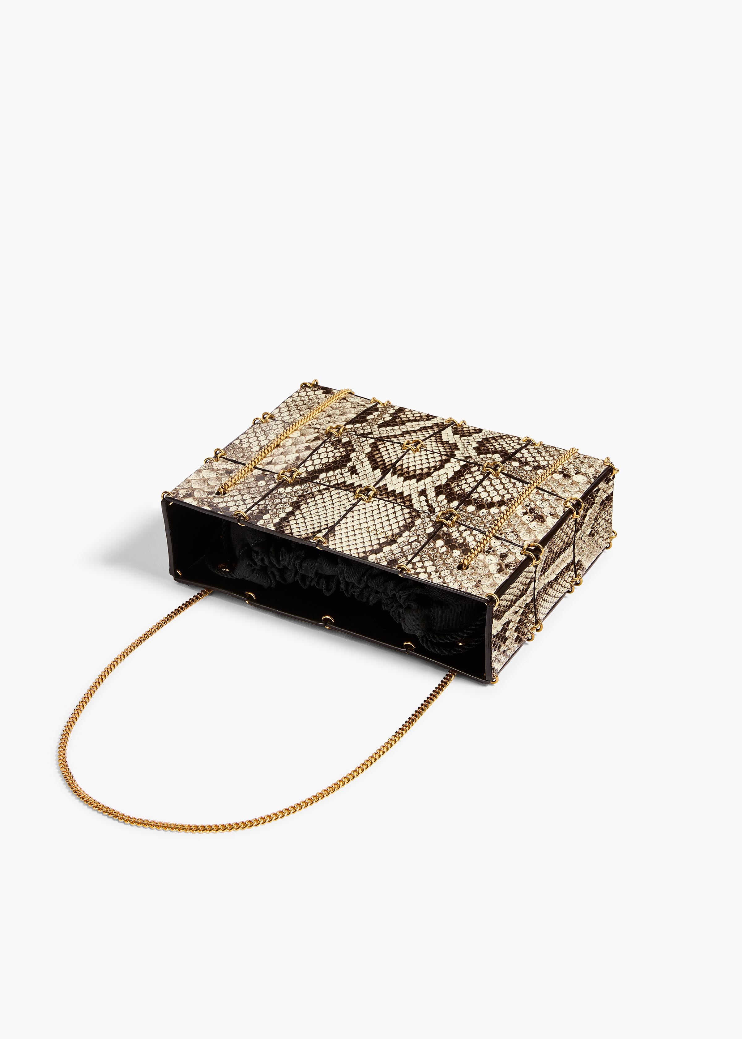 KHAITE  - Mini Emma Bag in Natural Python
