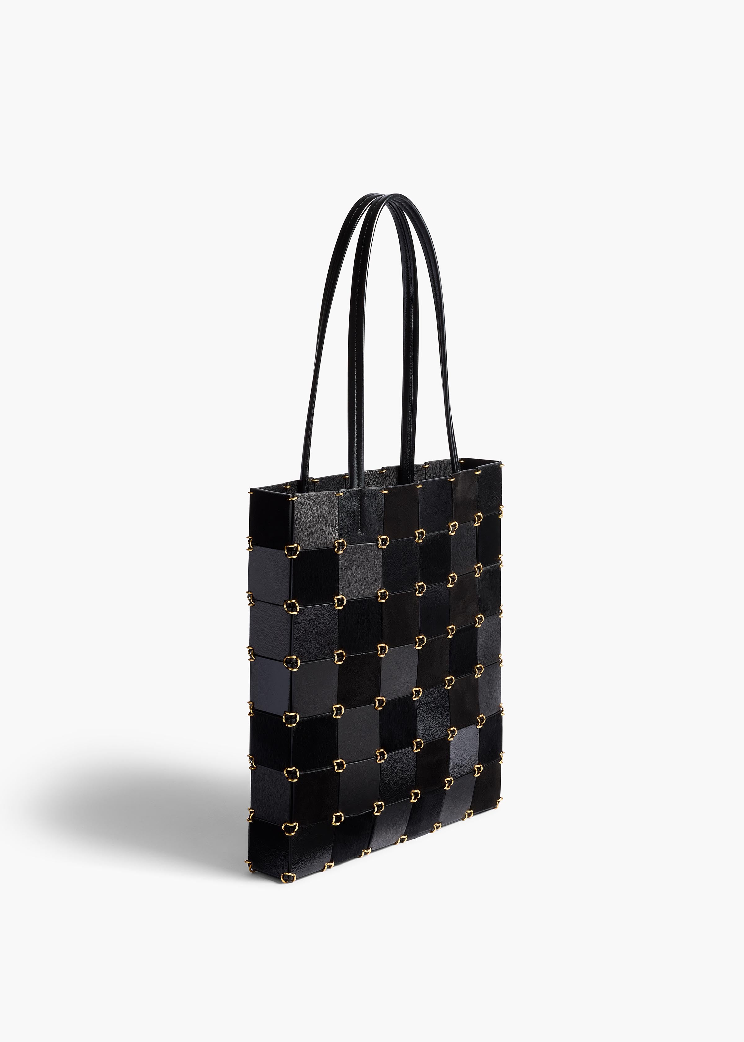 Small Emma Tote in Black Haircalf Multi Leather
