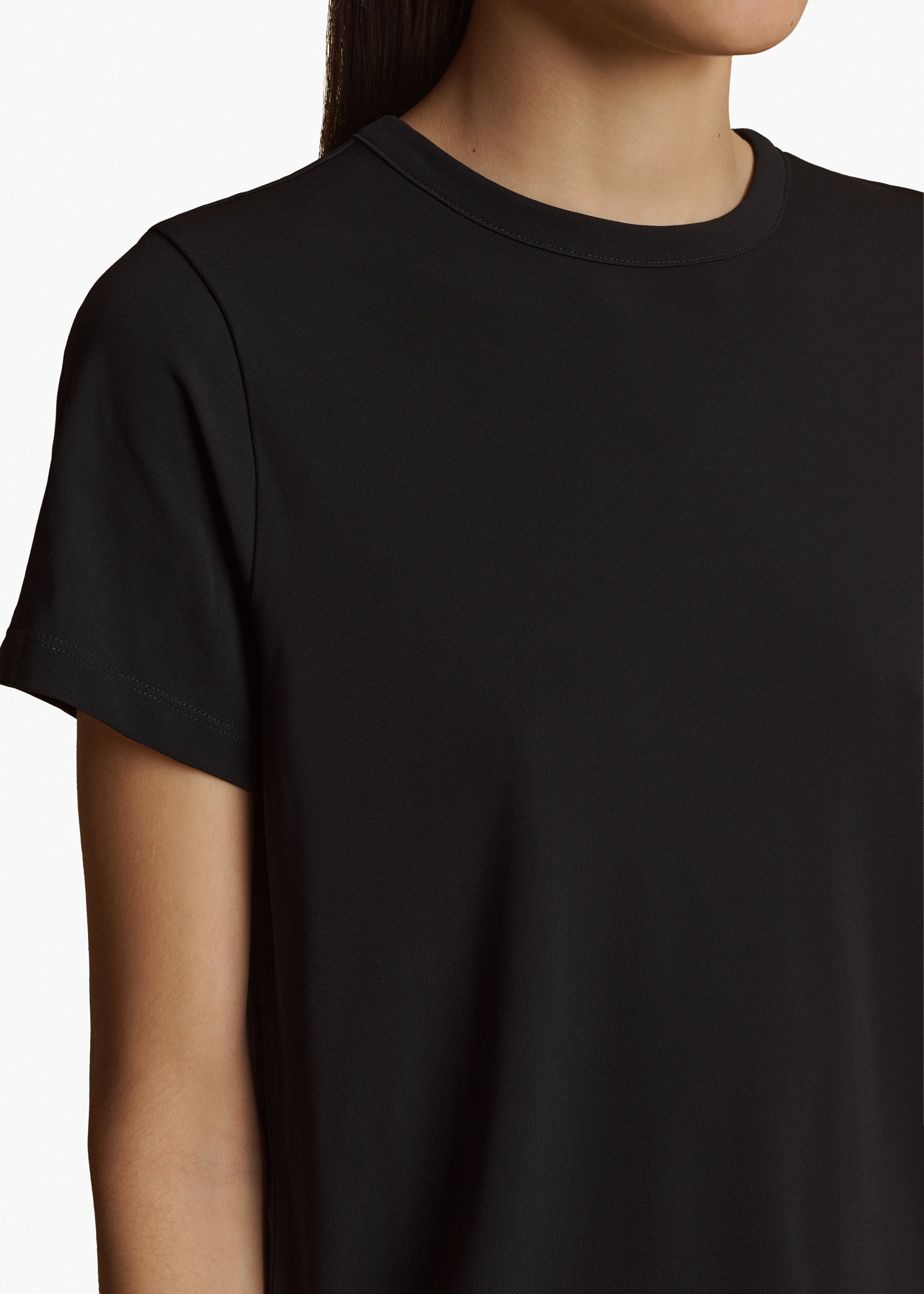 EMMYLOU T-SHIRT IN BLACK JERSEY DETAILED VIEW 1