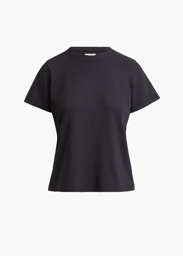 EMMYLOU T SHIRT IN WASHED BLACK FLAT VIEW