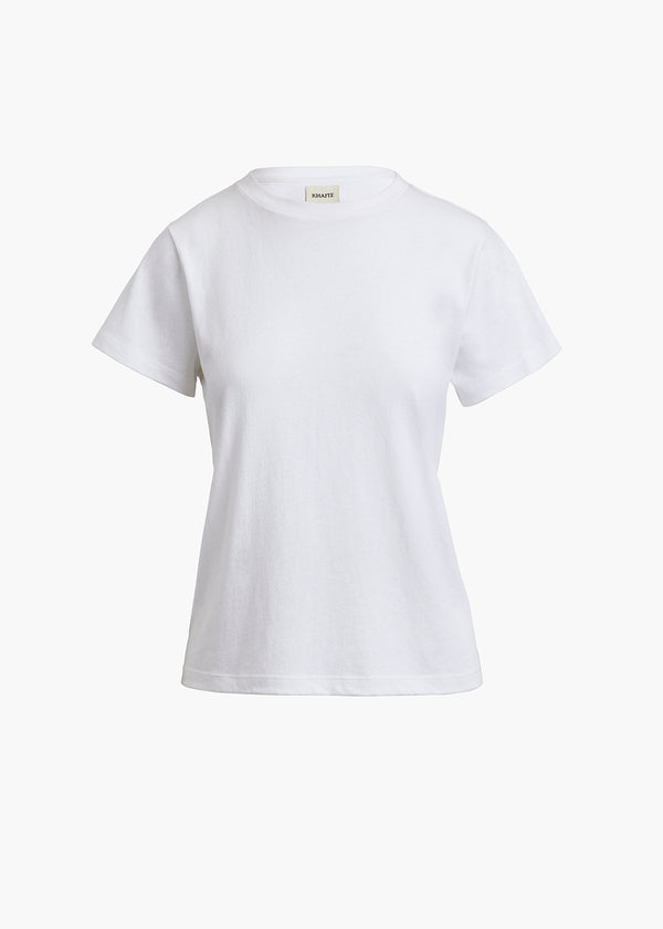 EMMYLOU T SHIRT IN WHITE FLAT VIEW