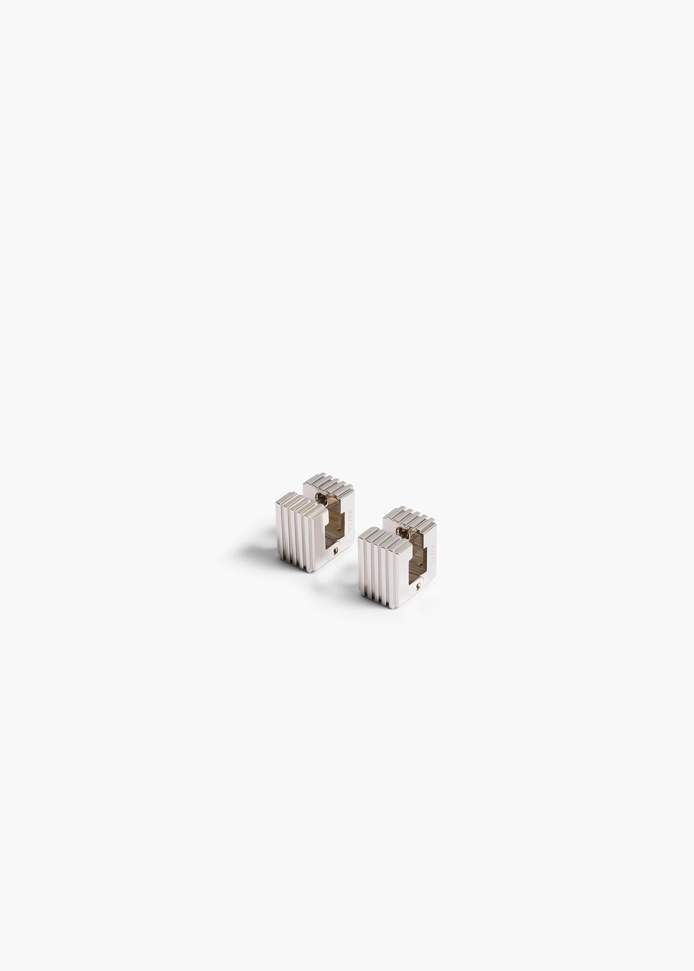 Small Empire Earrings in Silver