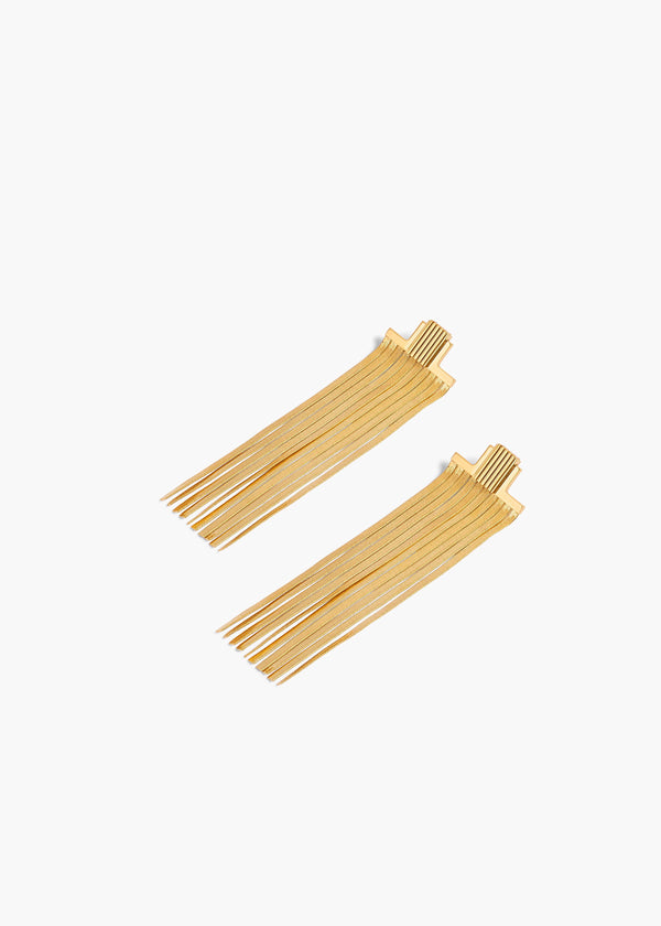 EMPIRE SNAKE CHAIN EARRINGS GOLD 10176 006 917 A