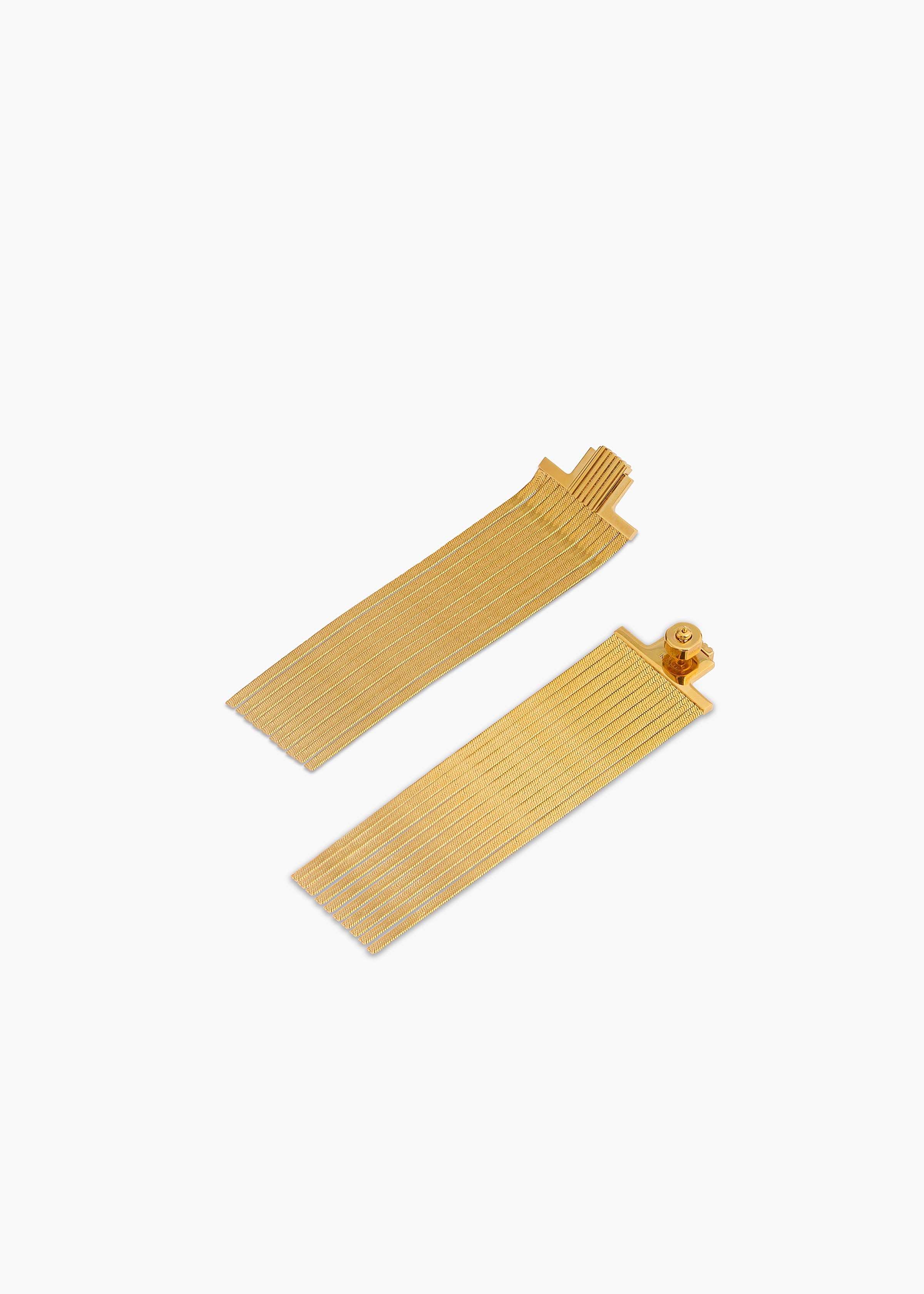 Empire Snake Chain Earrings in Gold