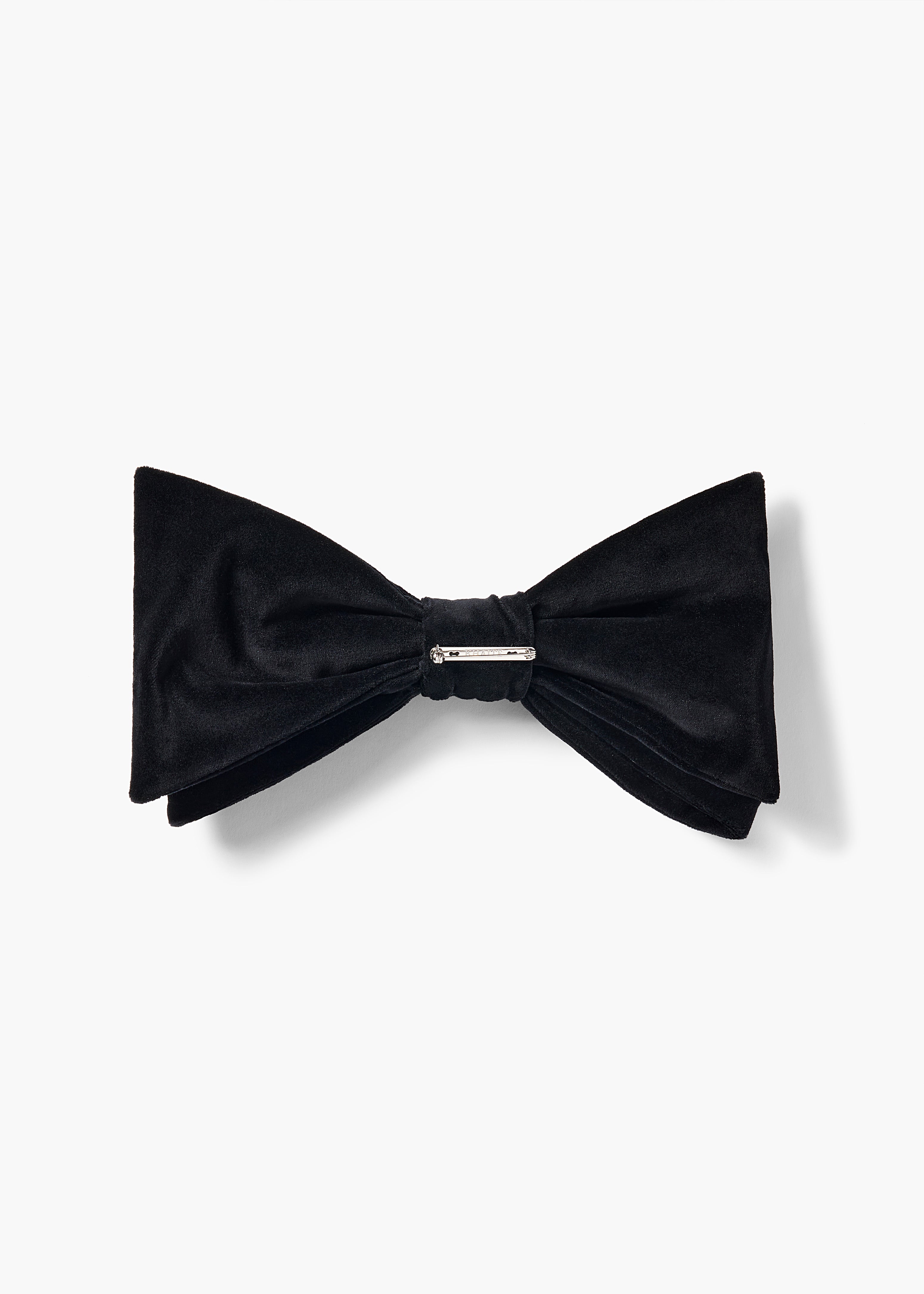 Enid Bow Brooch in Black