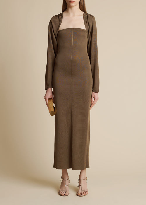 The Esmeray Dress in Toffee