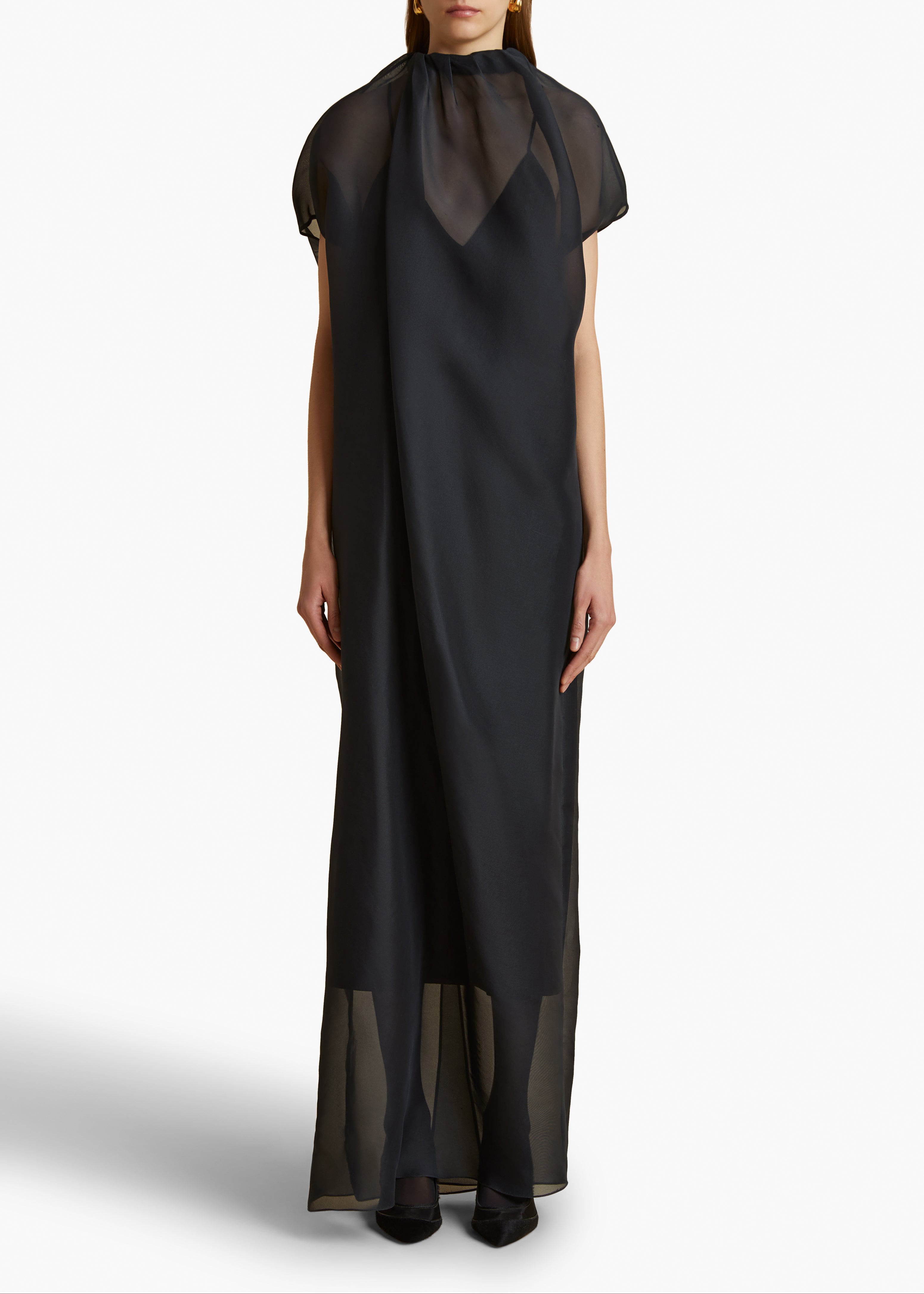 KHAITE LLC - ESSIE DRESS IN BLACK