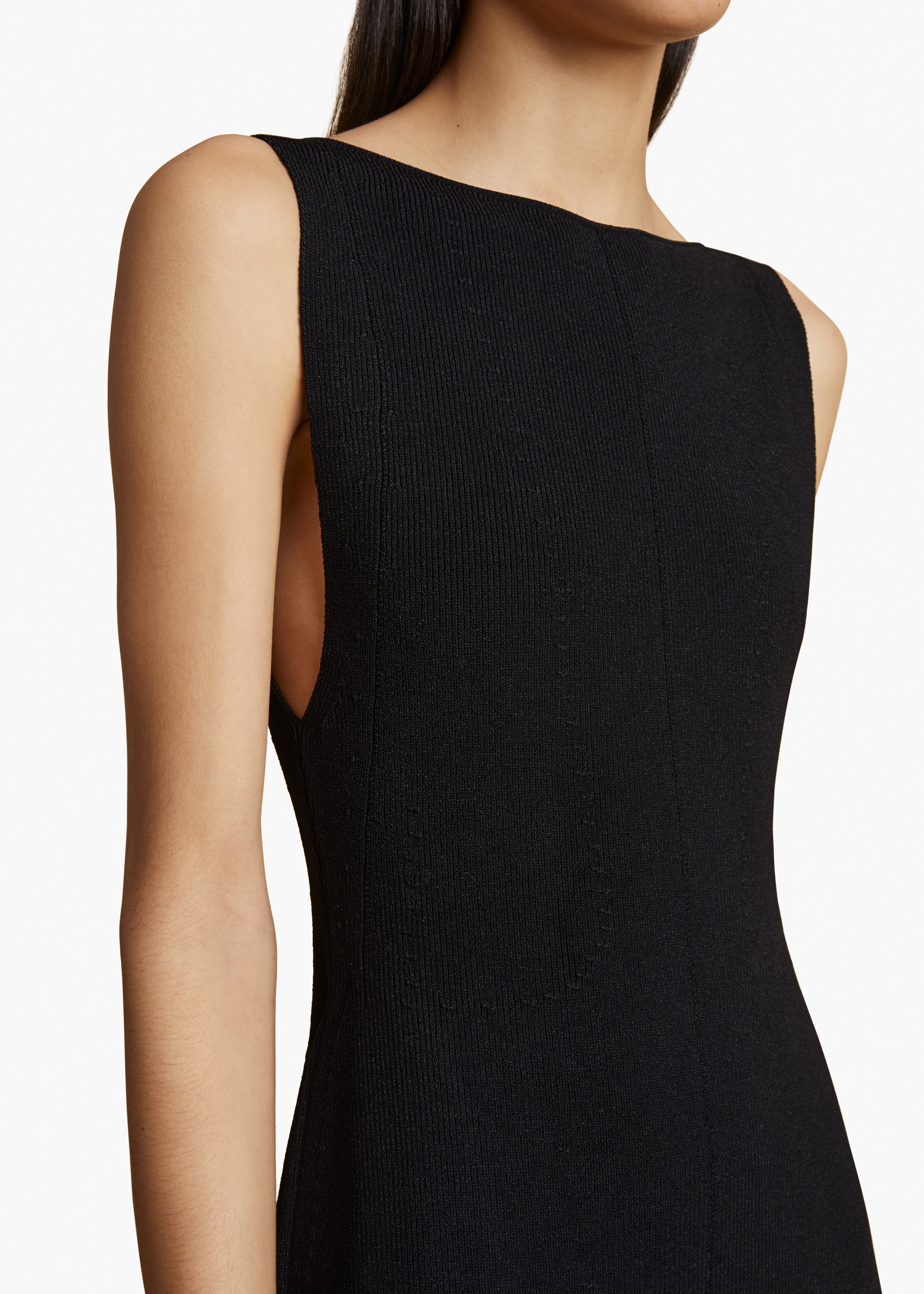 EVELYN DRESS IN BLACK DETAIL 1