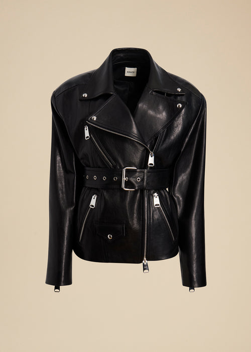 The Fabbie Jacket in Black Leather