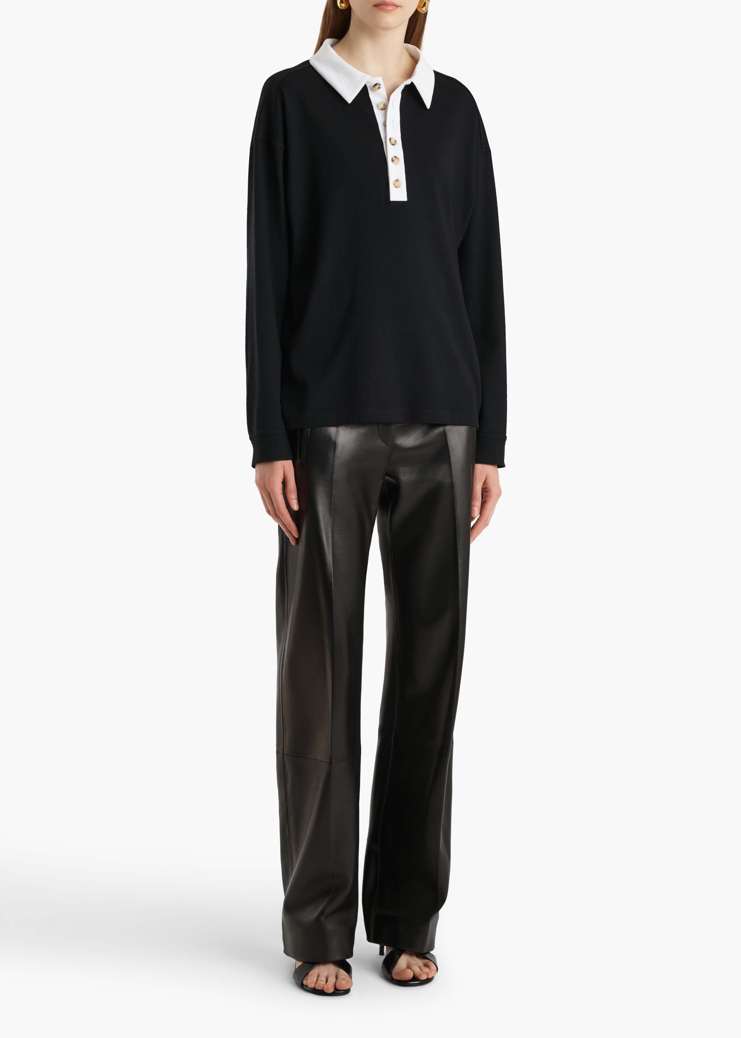 Faithful Top in Black and White – KHAITE