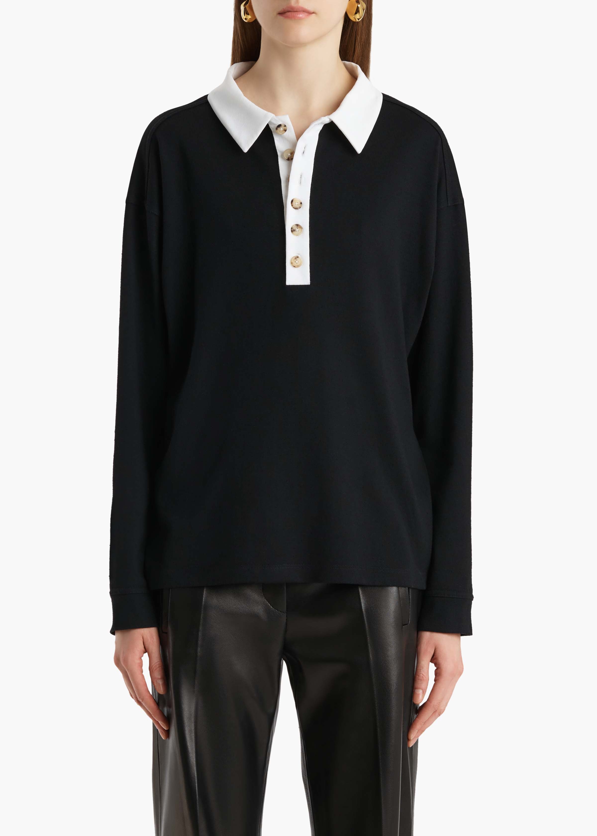 Faithful Top in Black and White – KHAITE