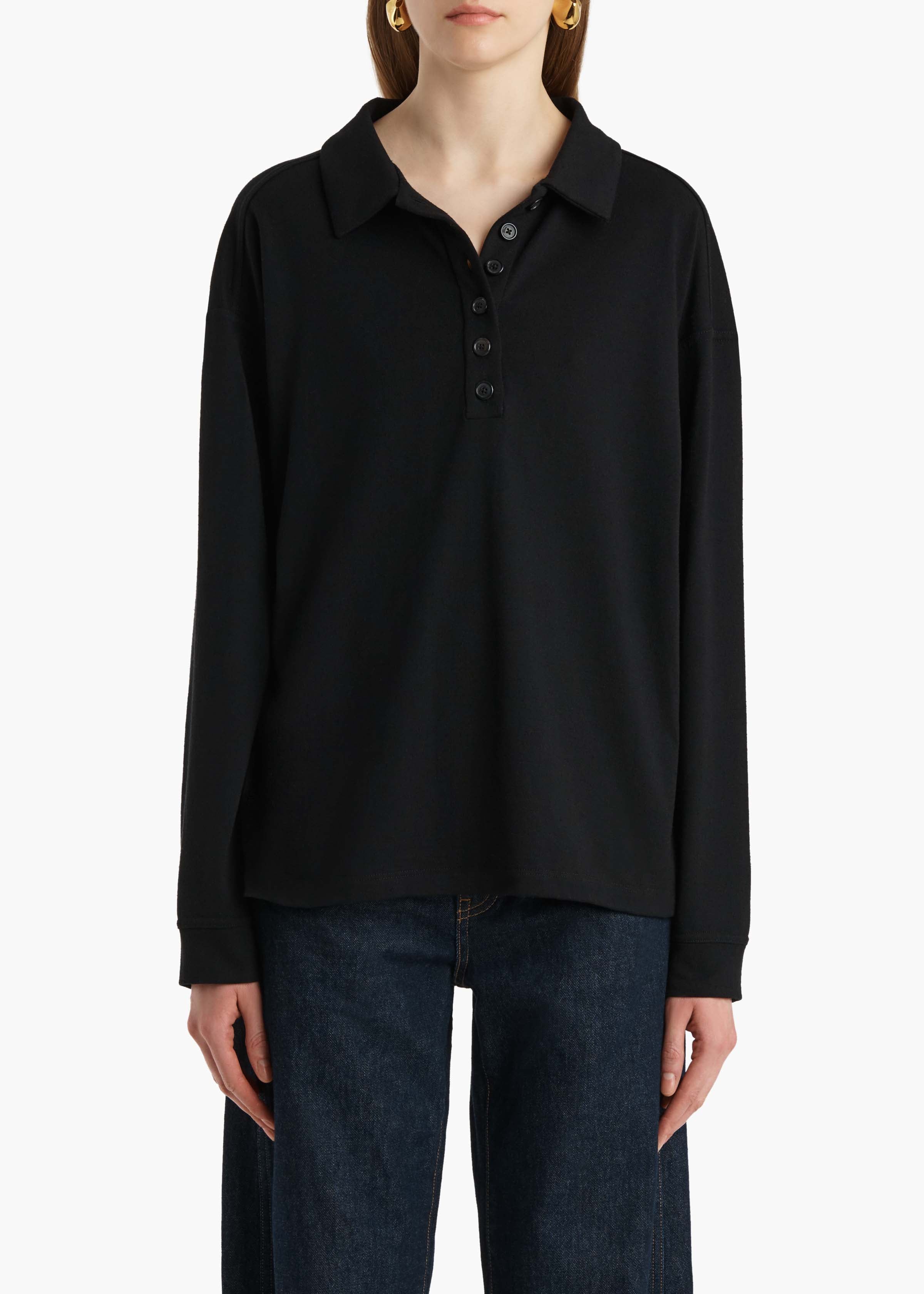 Faithful Top in Black – KHAITE