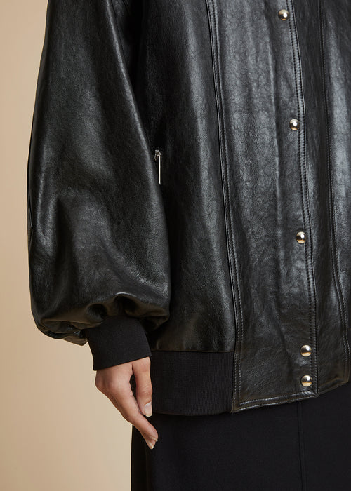 The Farris Jacket in Black Leather