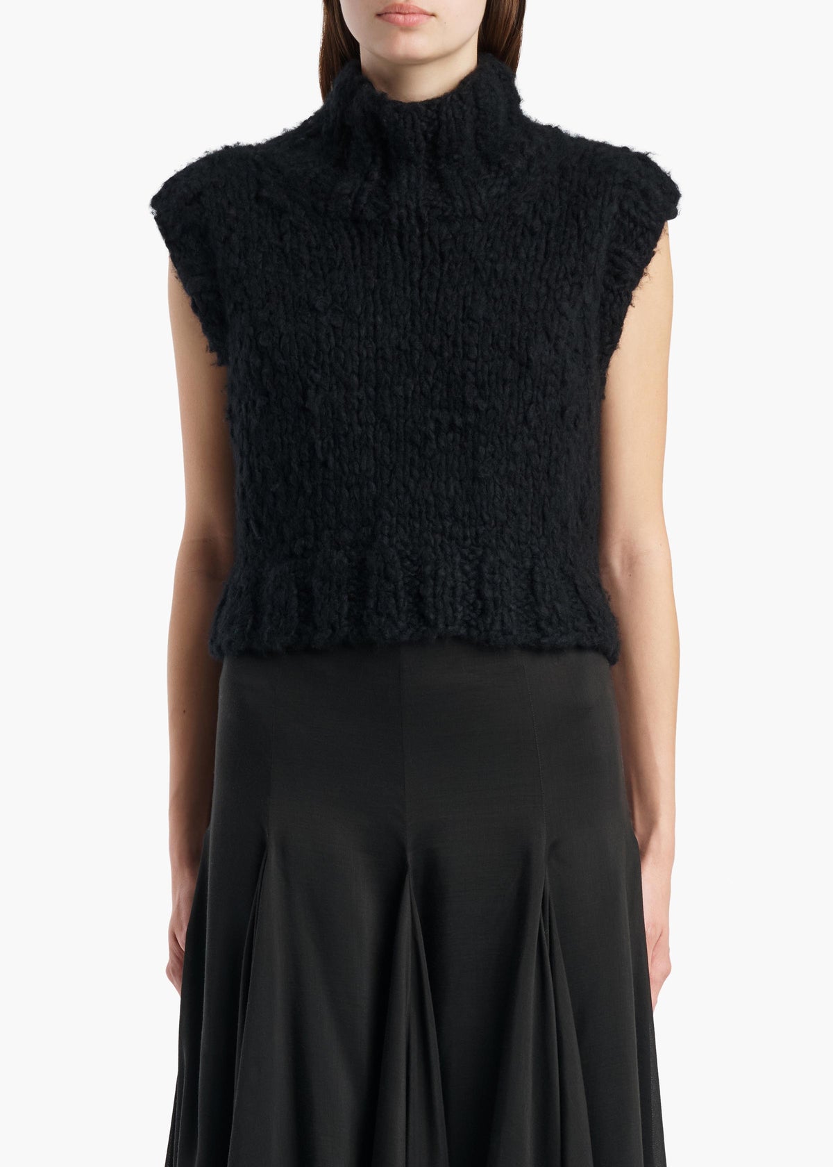 KHAITE  - Fawn Top in Black
