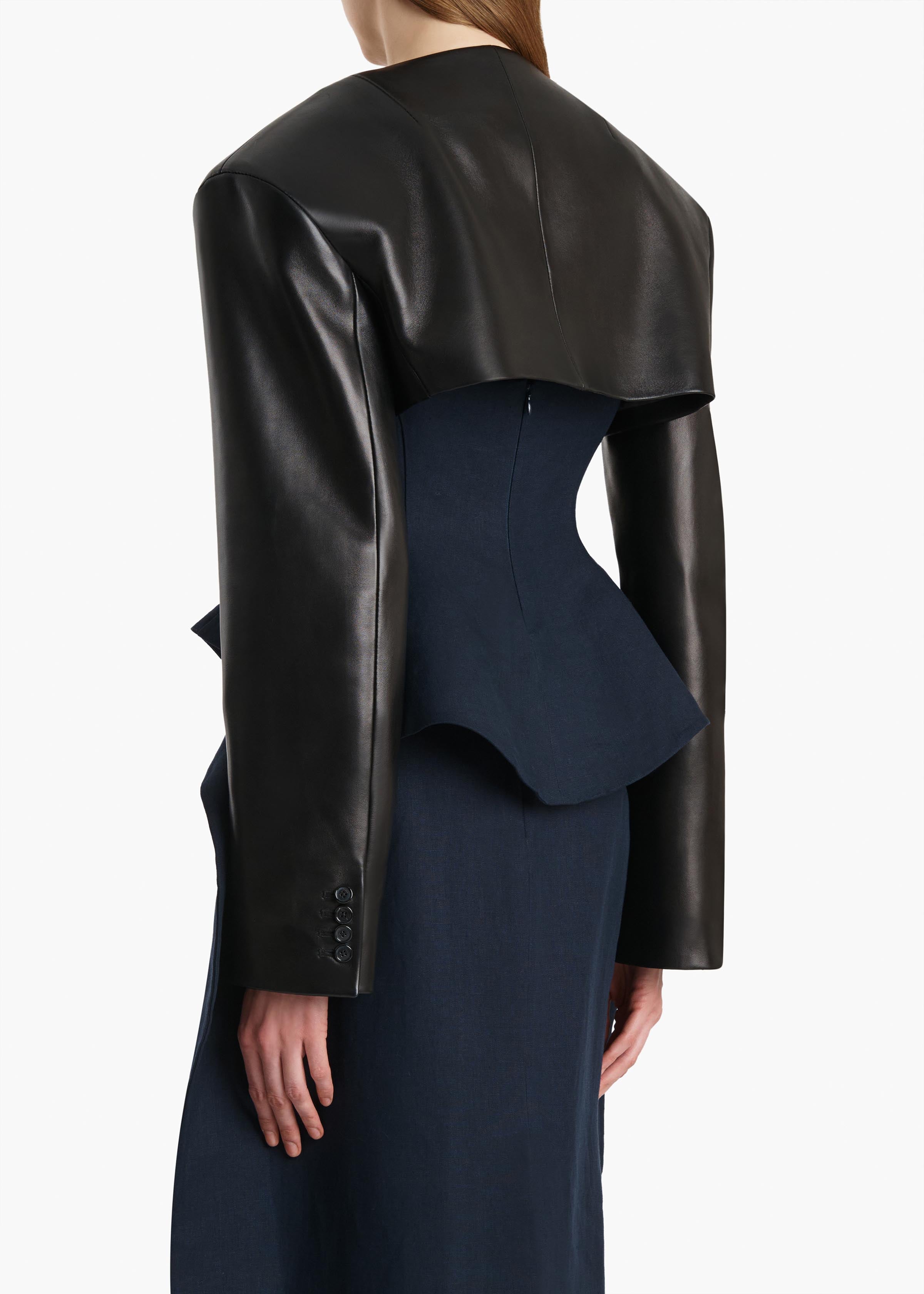 Fenla Jacket in Black Leather