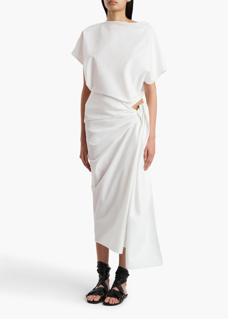 FRAY DRESS CHALK 5618195 168 A STYLED