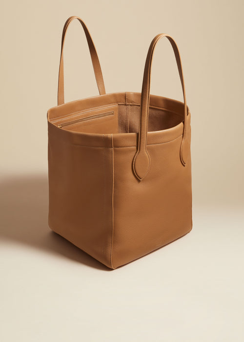 The Frazen Tote in Nougat Leather