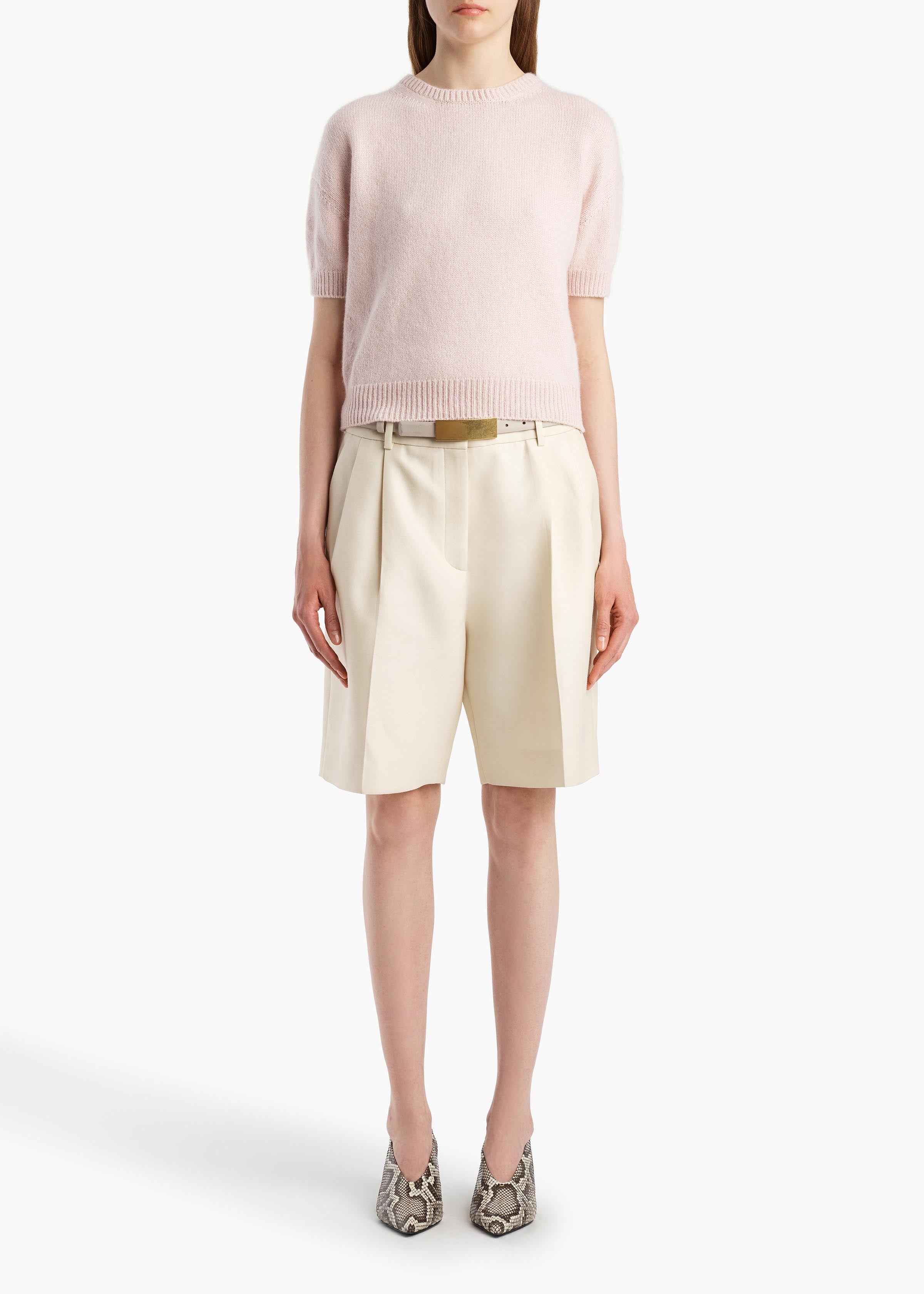 Golden Sweater in Dusty Rose