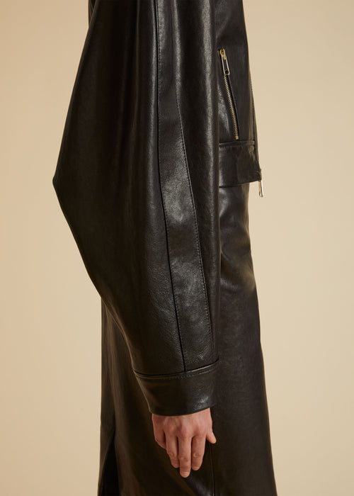 The Gracell Jacket in Black Leather