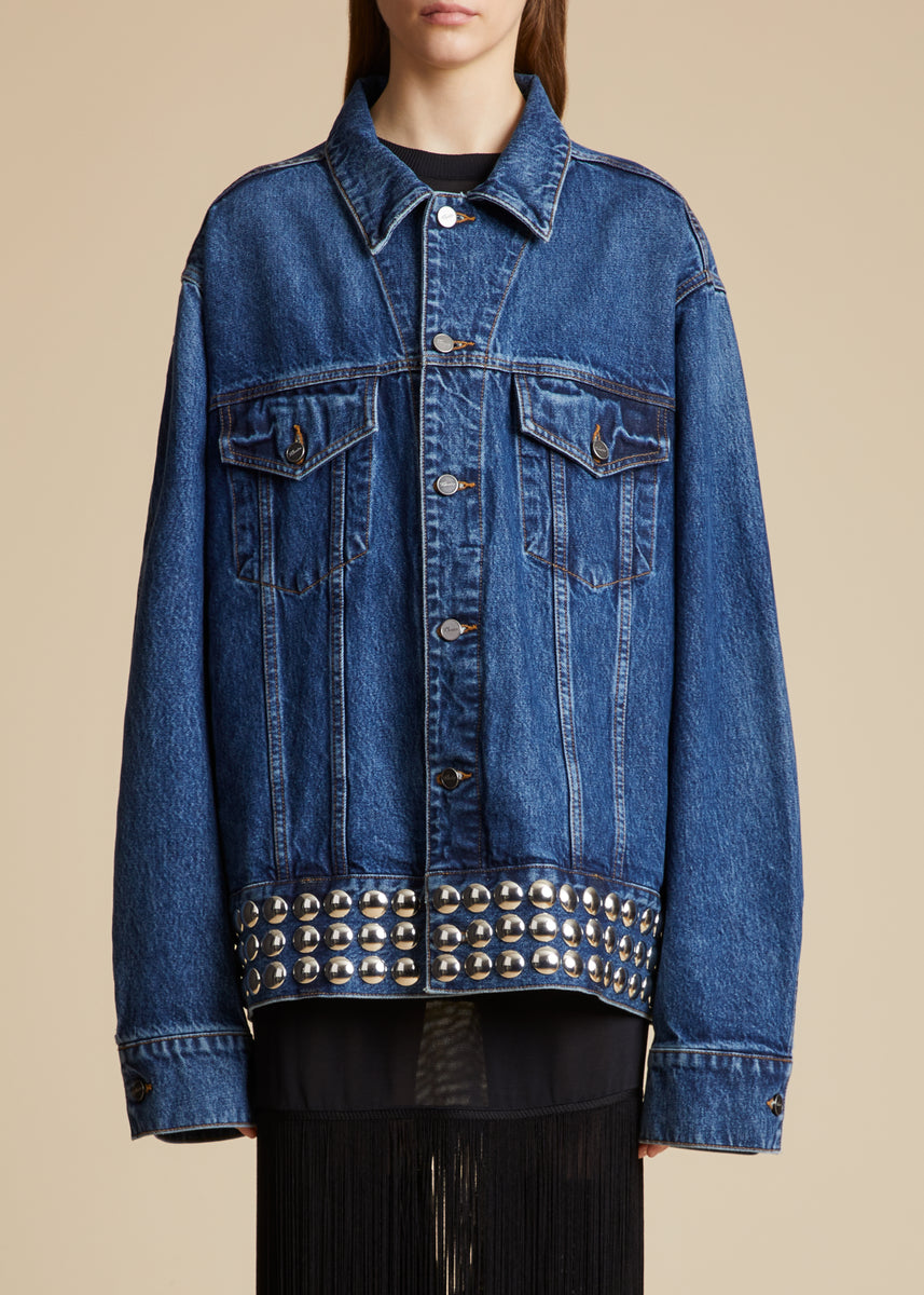The Grizzo Jacket in Archer with Studs– KHAITE