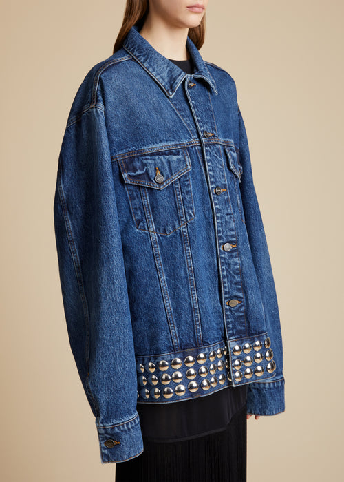 The Grizzo Jacket in Archer with Studs